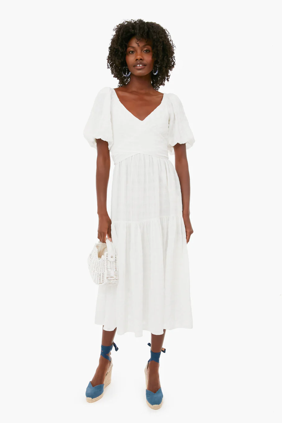 White Sydney Midi Dress - Image 2