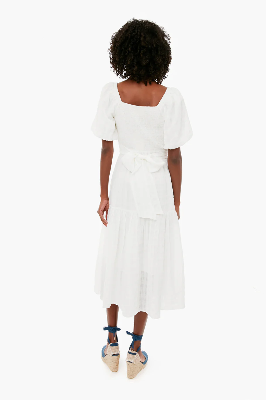 White Sydney Midi Dress - Image 4