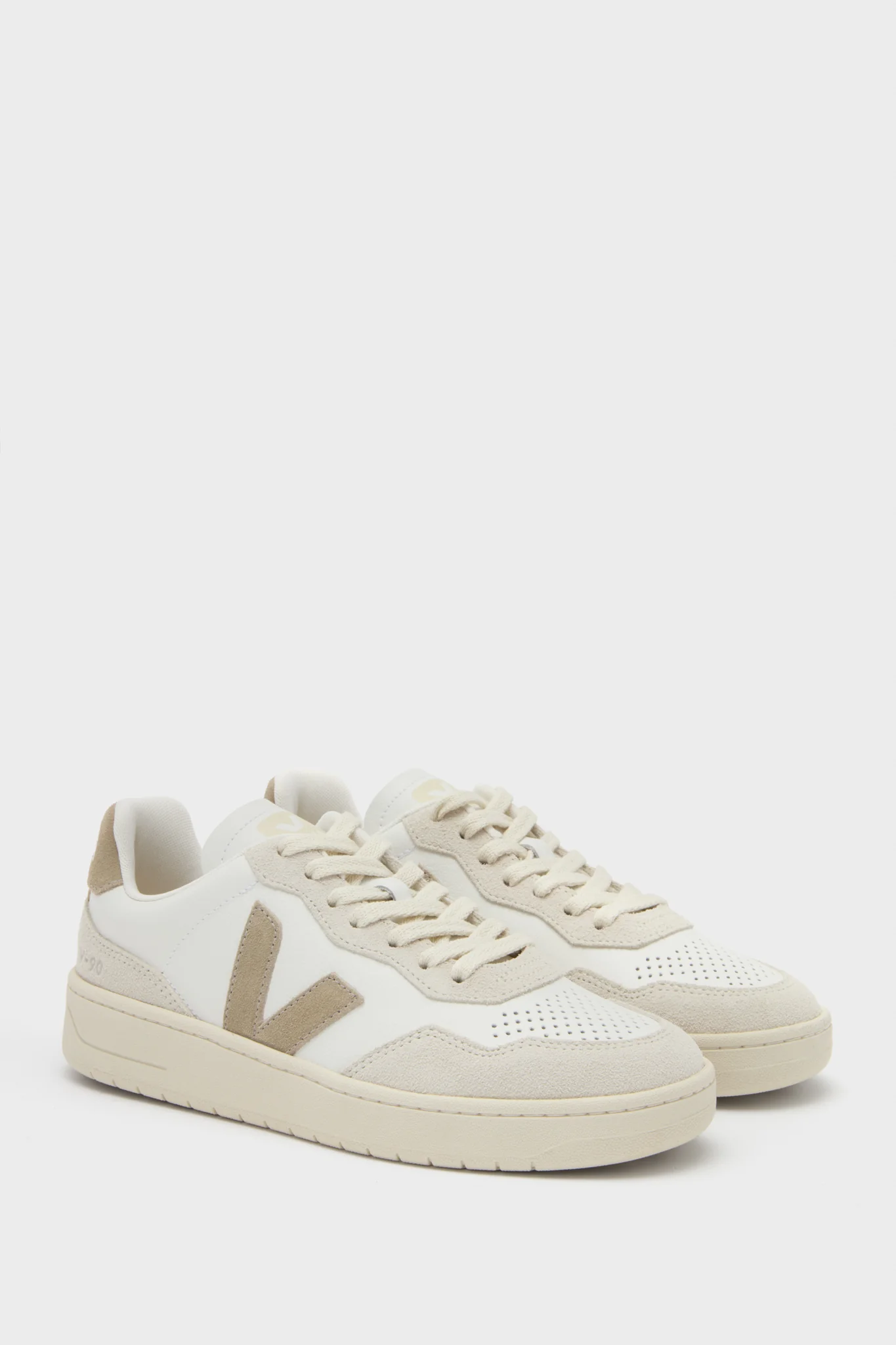 White Taupe V-90 Sneakers - Image 4