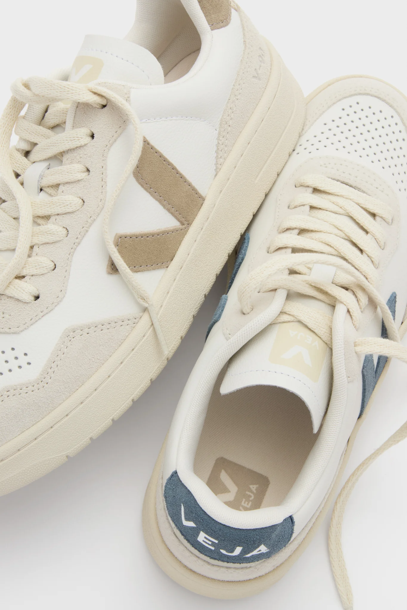 White Taupe V-90 Sneakers - Image 5
