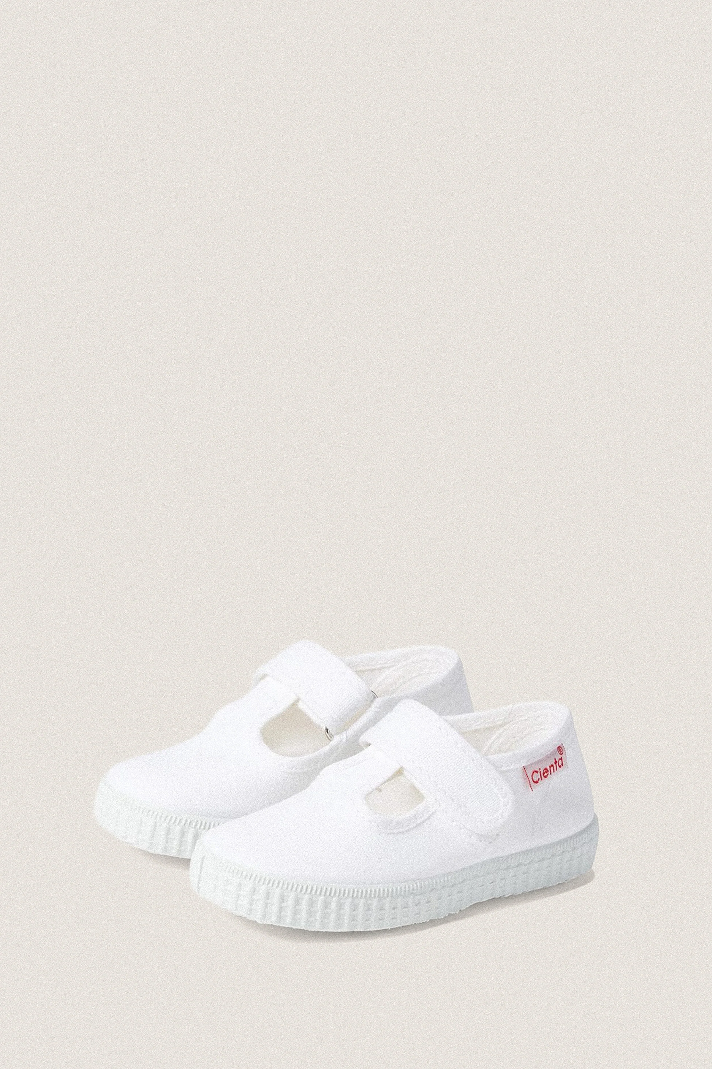 White Velcro T-Straps - Image 4