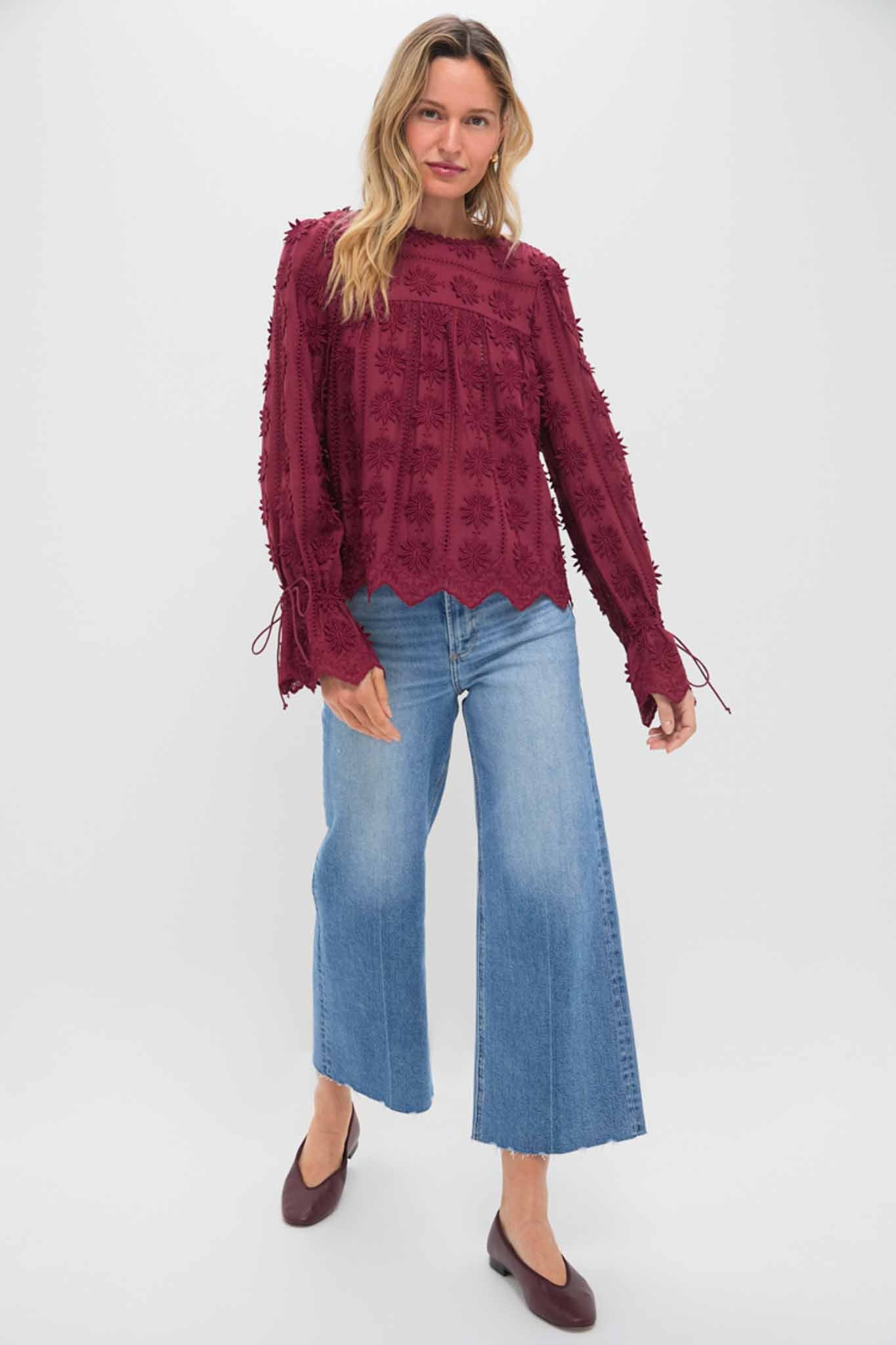 Wine Tirza Blouse - Image 6