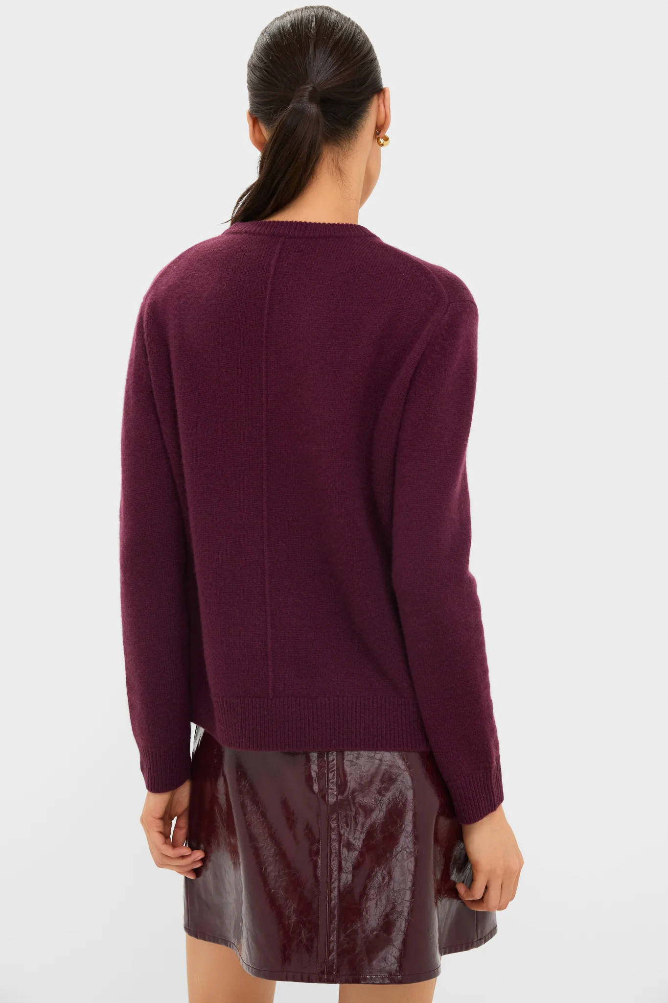 Winetasting Cashmere Bodie Boyfriend Crewneck - Image 4