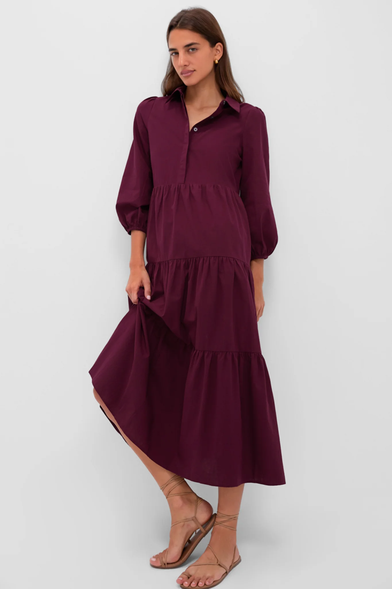 Winetasting Cotton Mabel Maxi Dress - Image 6