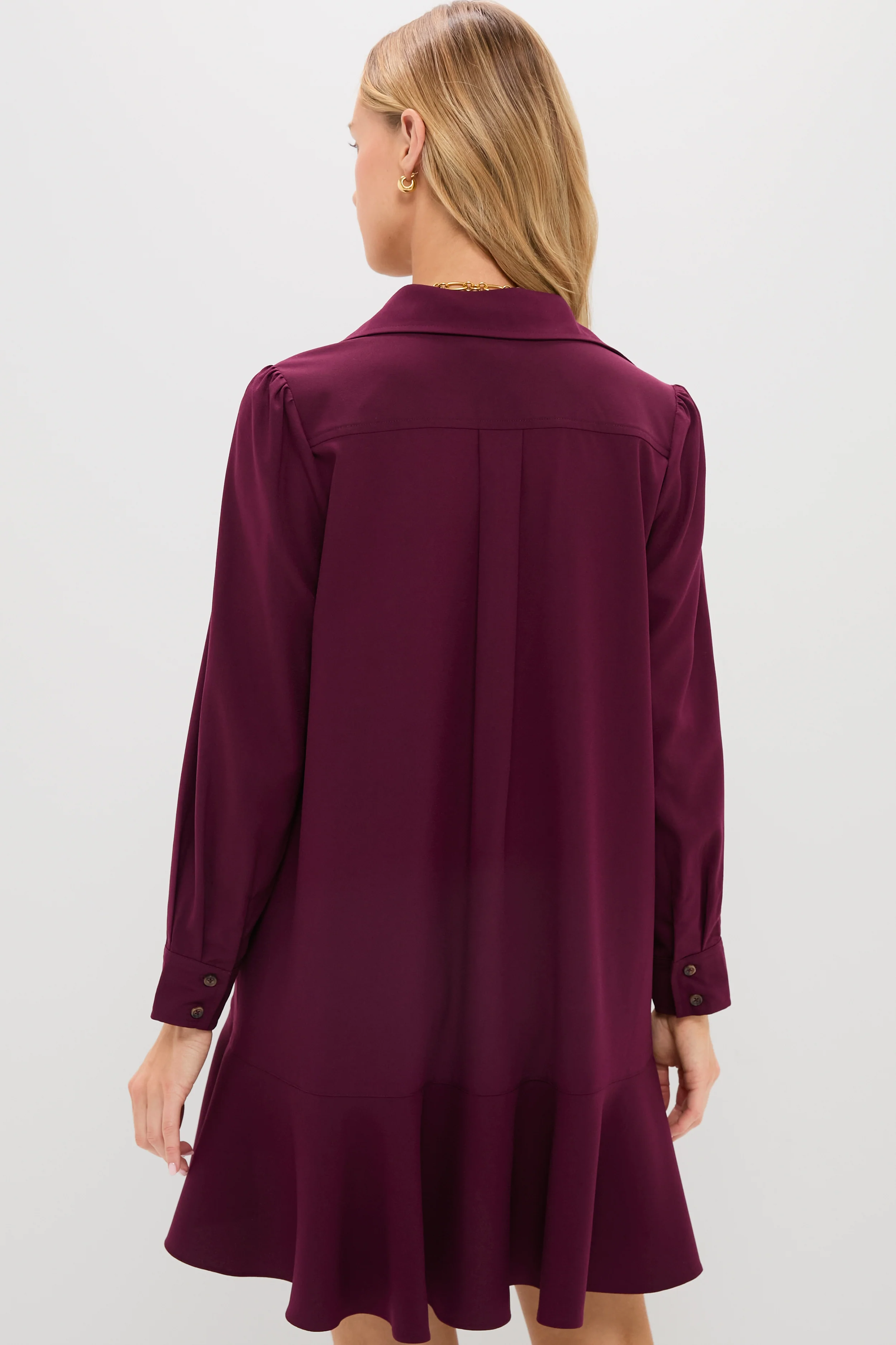 Winetasting Crepe Callahan Shirt Dress - Image 4