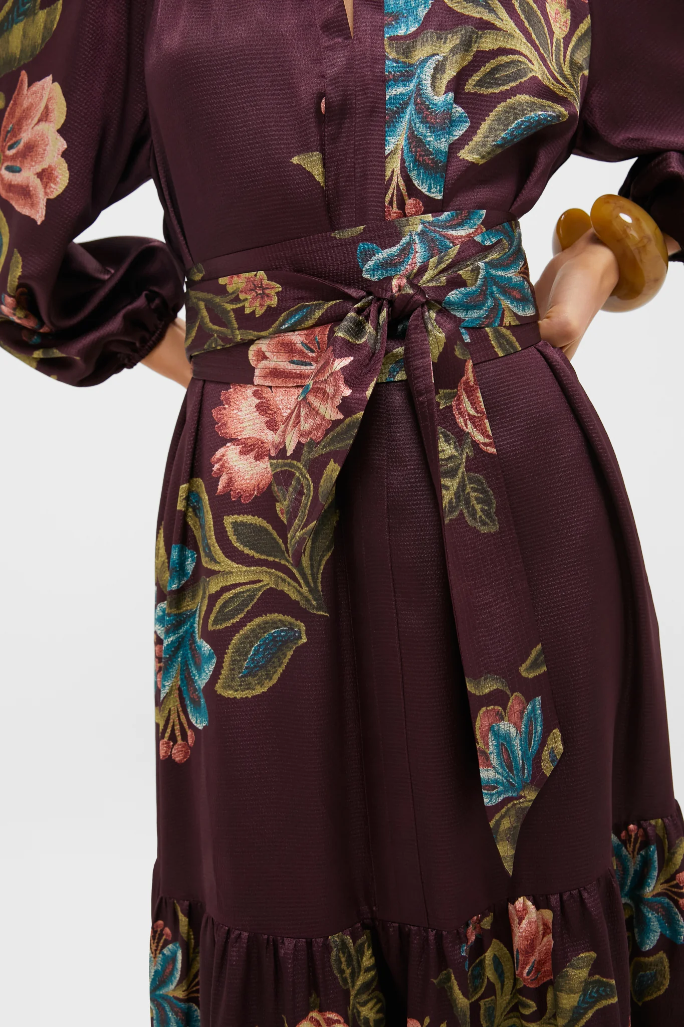 Winetasting Dianthus Jacquard Lyles Dress - Image 6
