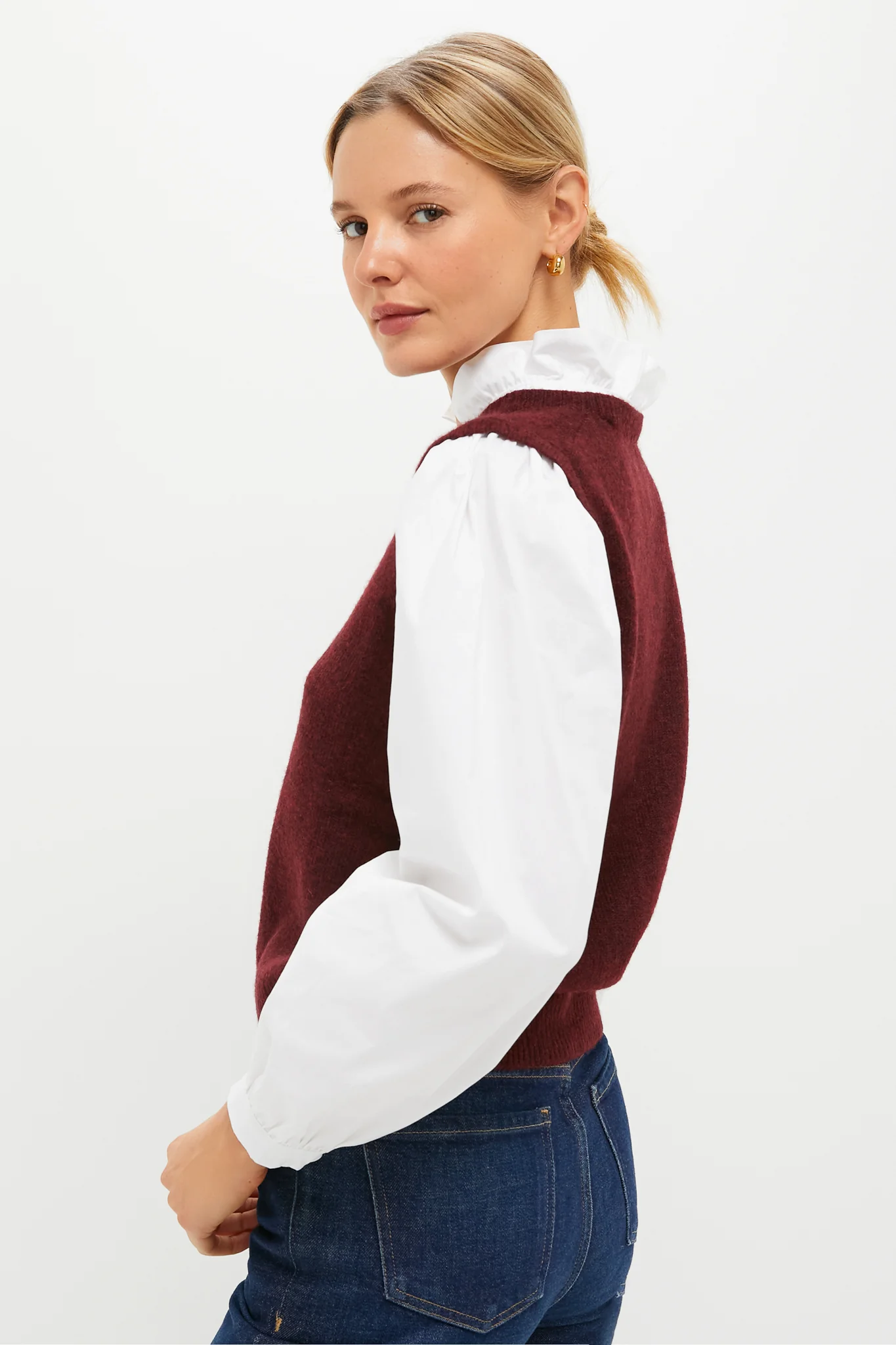 Winetasting Ella Sweater Blouse - Image 3