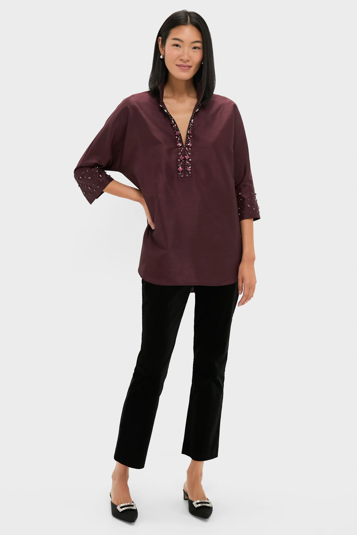 Winetasting Embellished Willow Blouse - Image 6