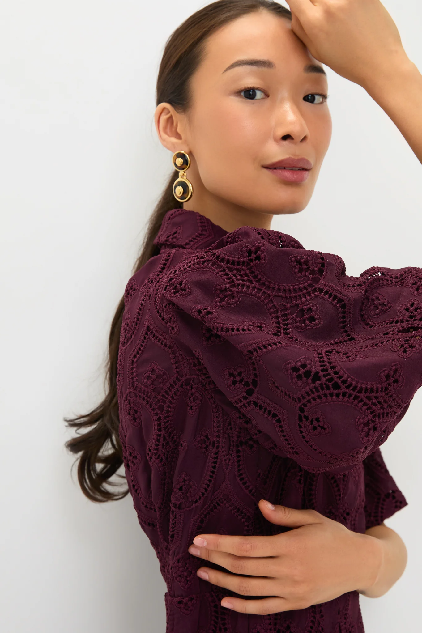 Winetasting Eyelet Delaney Dress - Image 2
