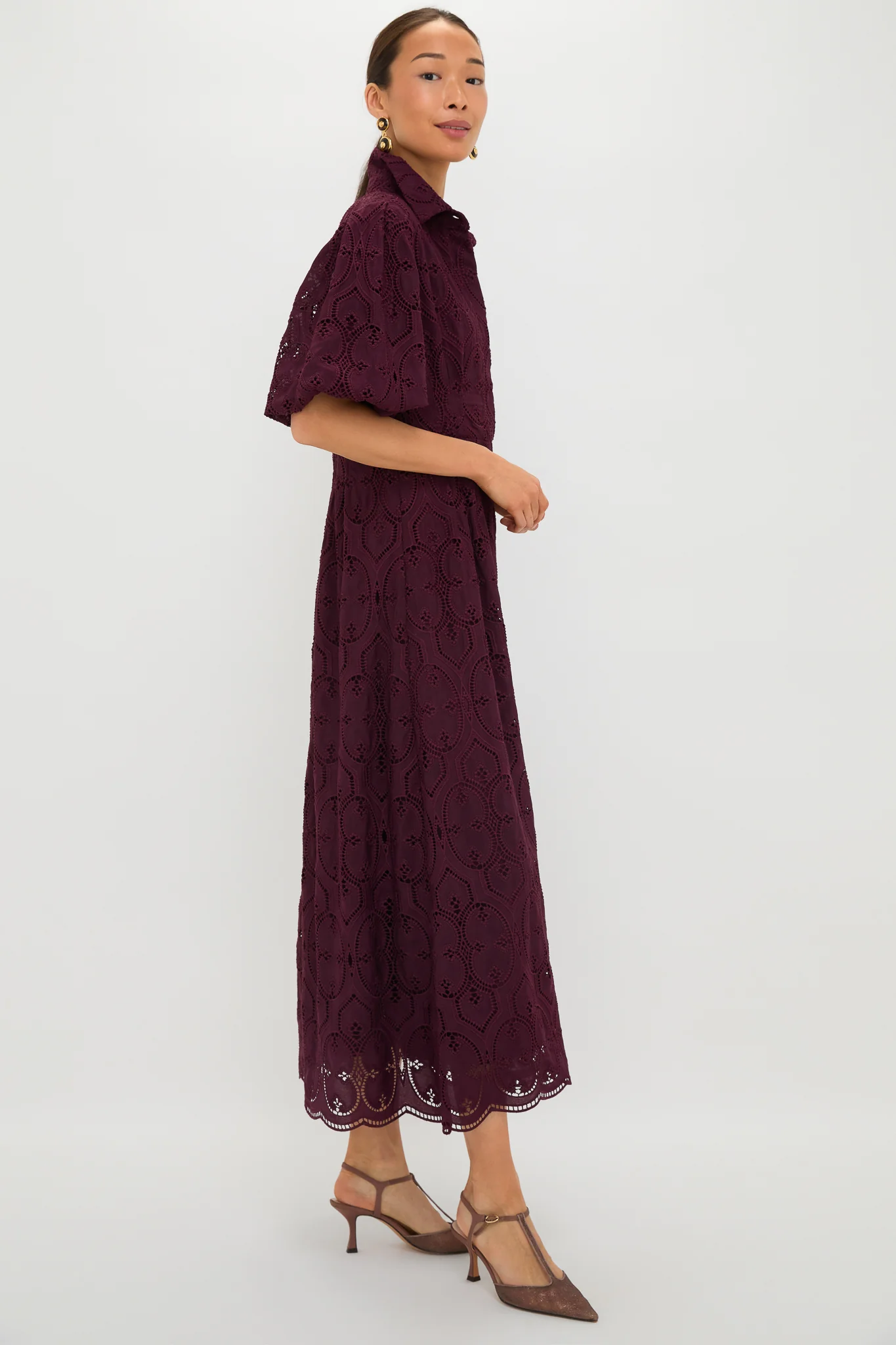 Winetasting Eyelet Delaney Dress - Image 3
