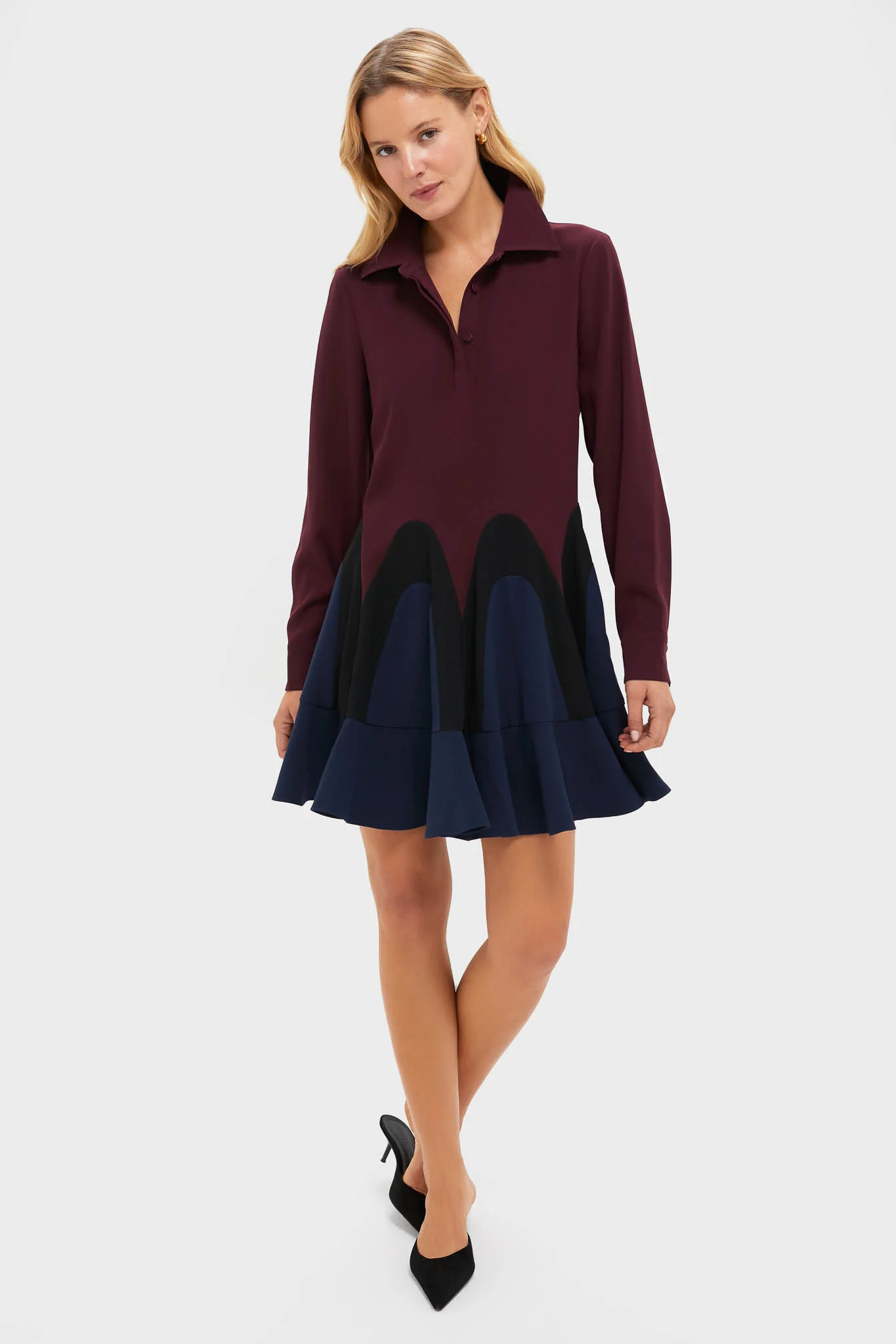 Winetasting Flounce Nadia Dress - Image 6