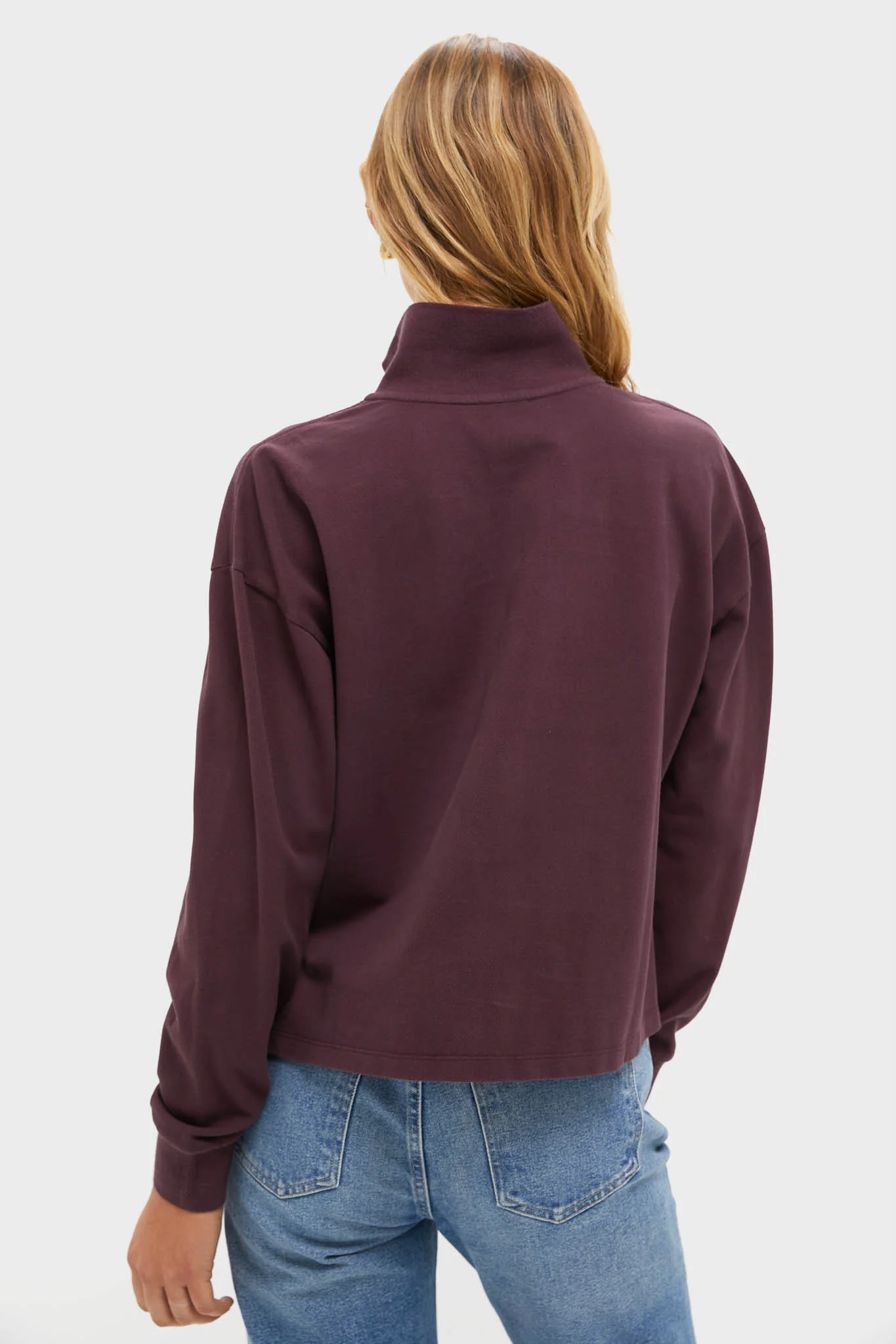 Winetasting Long Sleeve Pique Holmes Boyfriend Polo - Image 4
