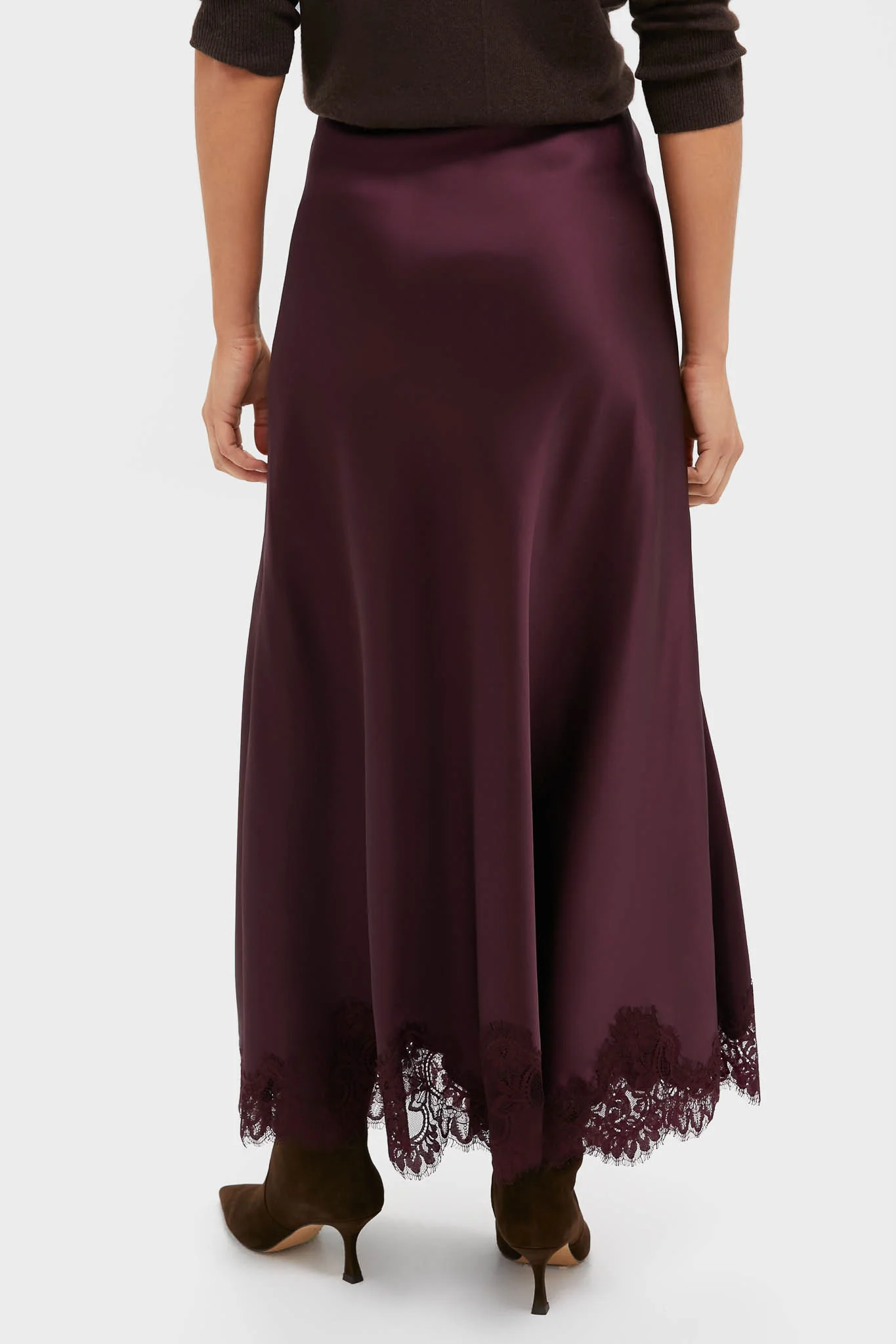 Winetasting Satin Mischa Slip Skirt - Image 5