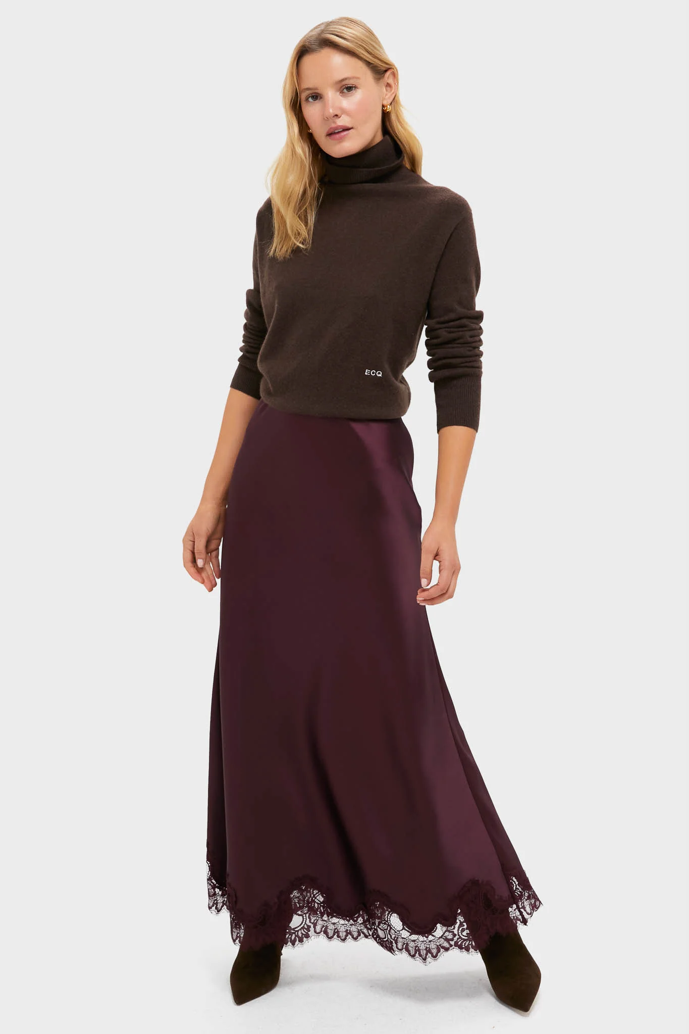 Winetasting Satin Mischa Slip Skirt - Image 7