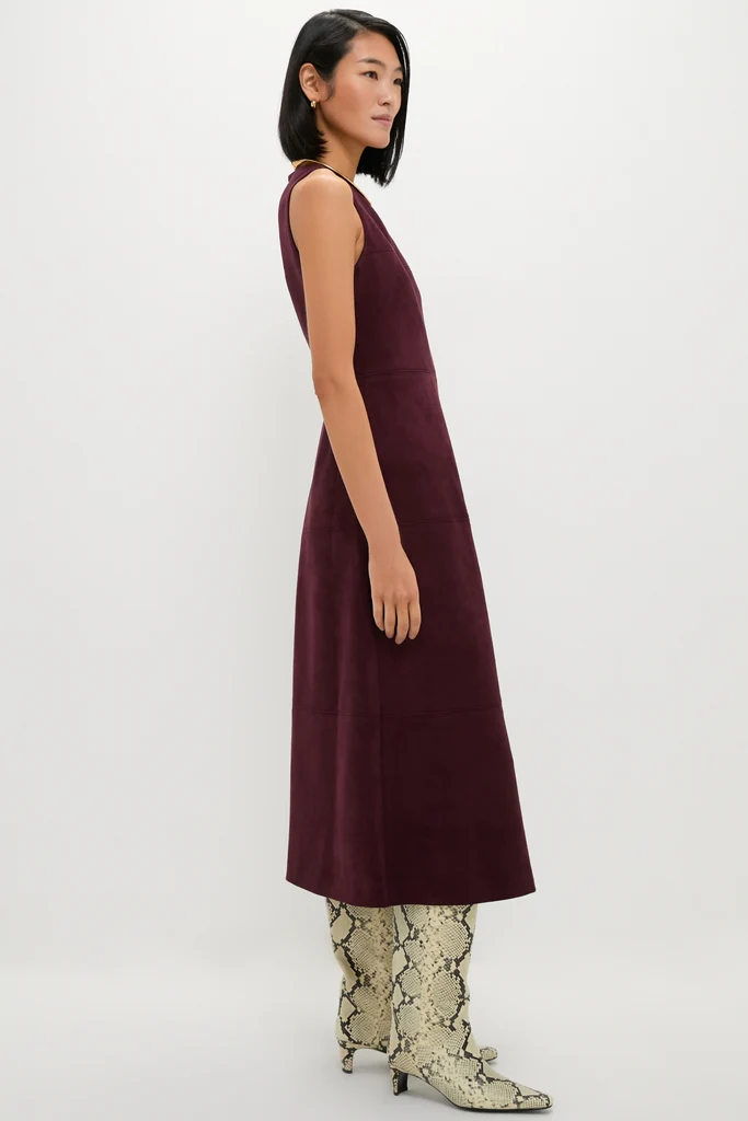 Winetasting Vegan Suede Manon Dress - Image 3