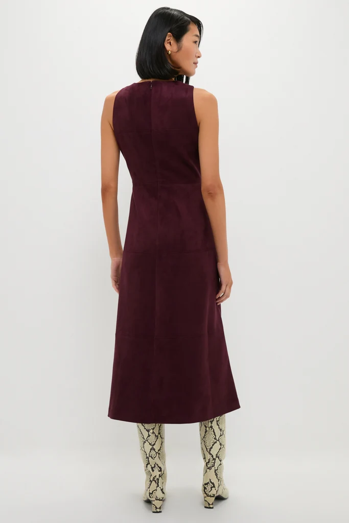 Winetasting Vegan Suede Manon Dress - Image 4