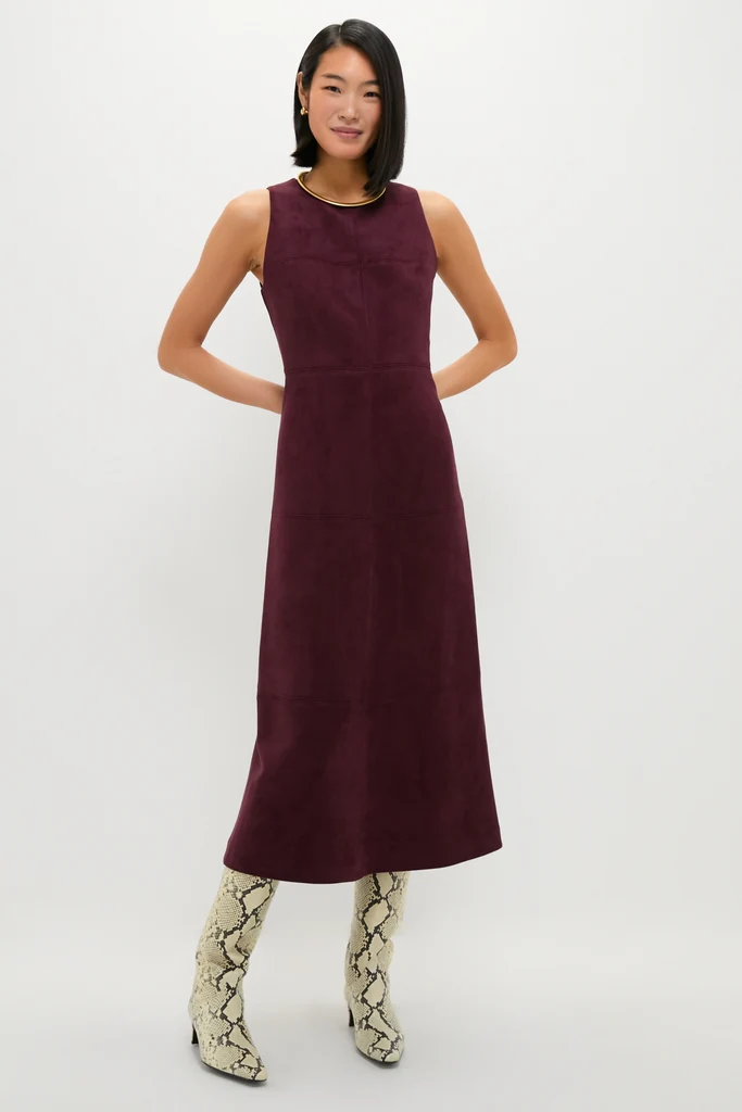 Winetasting Vegan Suede Manon Dress - Image 6