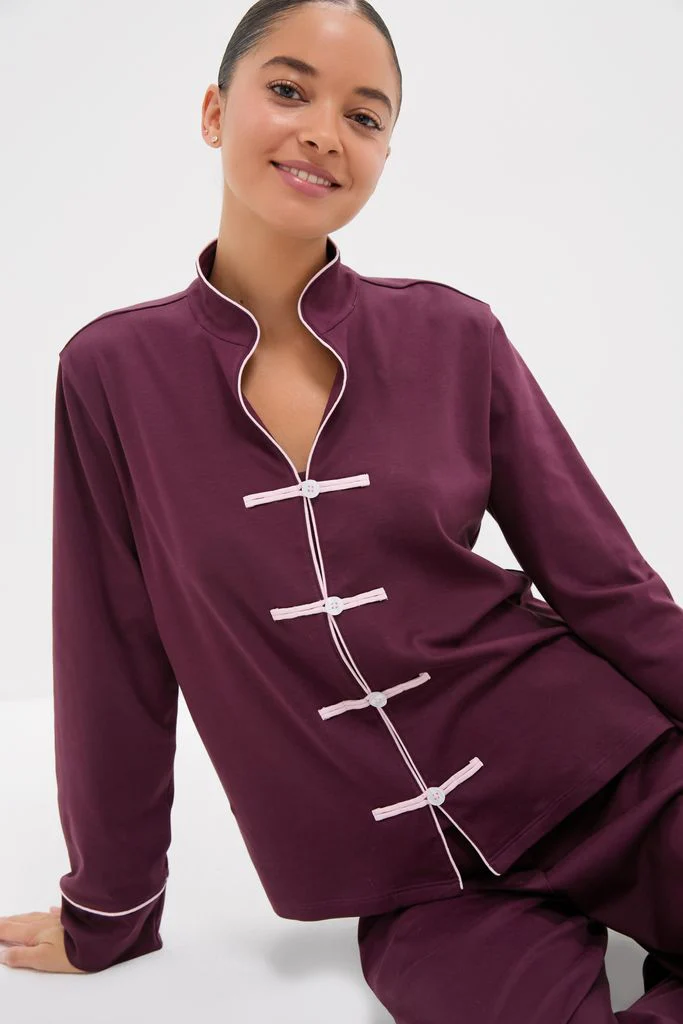 Winetasting Pima Cotton Wilford Women's Pajama Set - Image 2