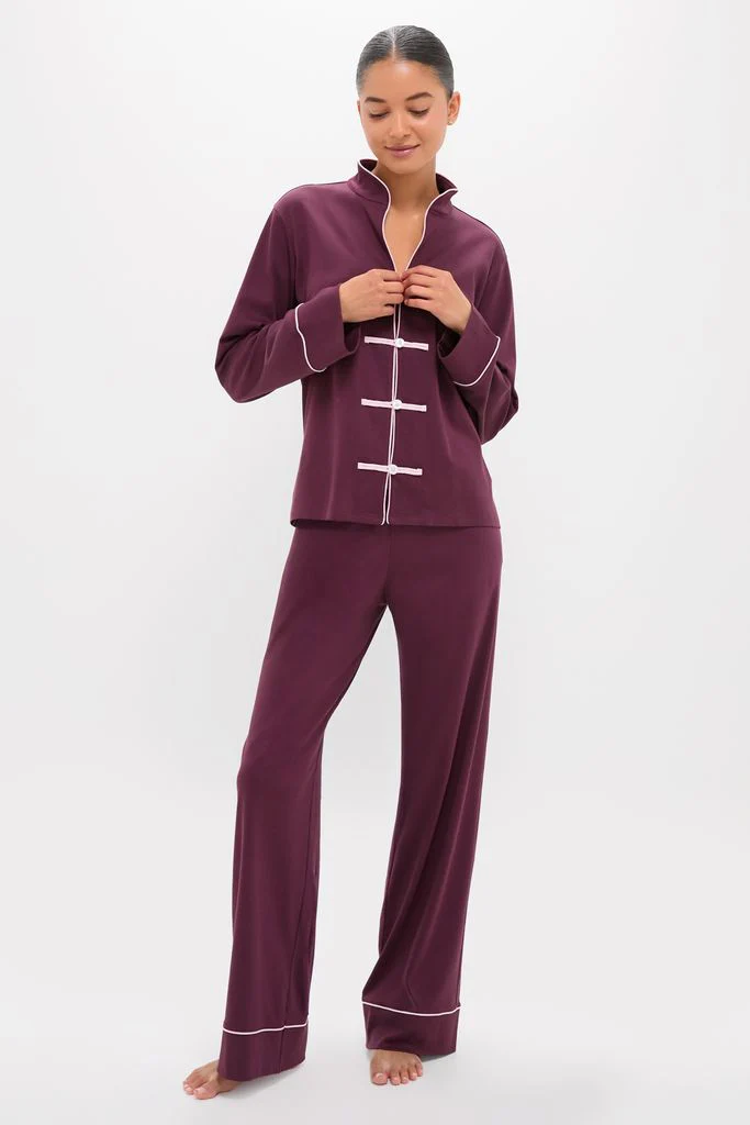 Winetasting Pima Cotton Wilford Women's Pajama Set - Image 6