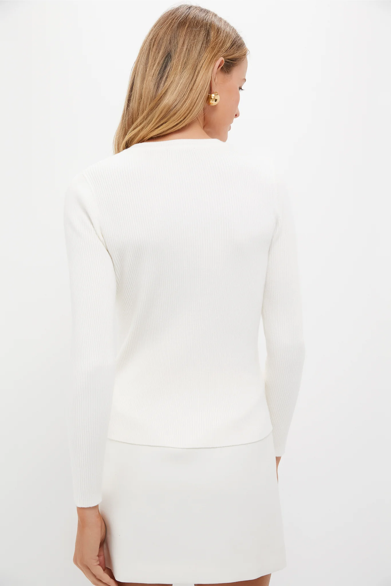 Ivory Alden Ribbed Crewneck - Image 4