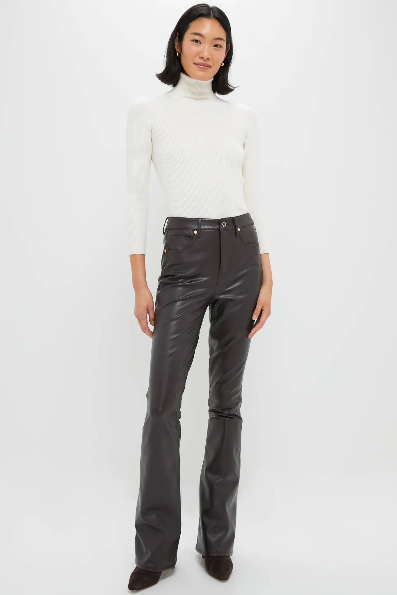 Winter White Arlo Ribbed Turtleneck - Image 2