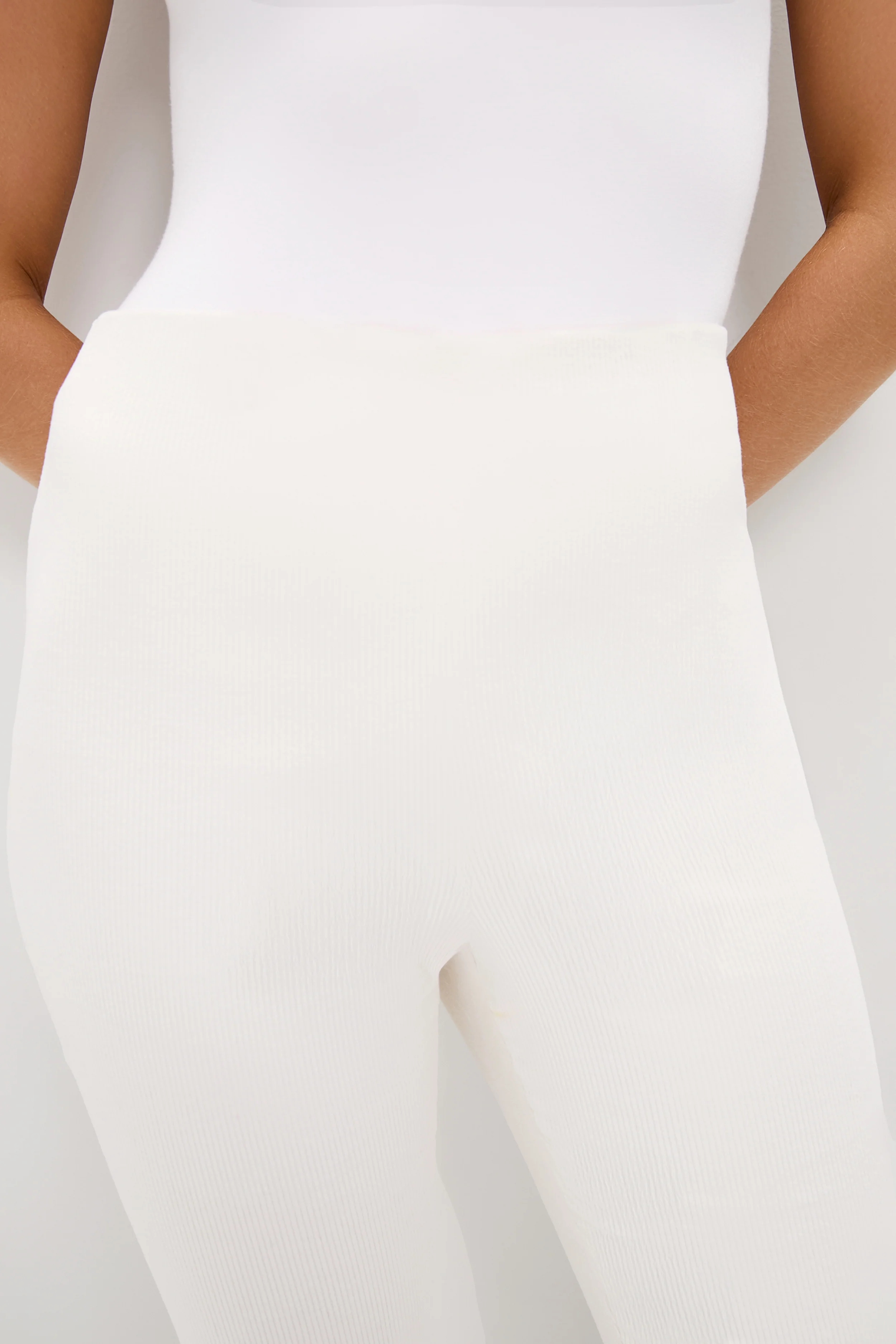 Winter White Corduroy Ashford Pants - Image 5