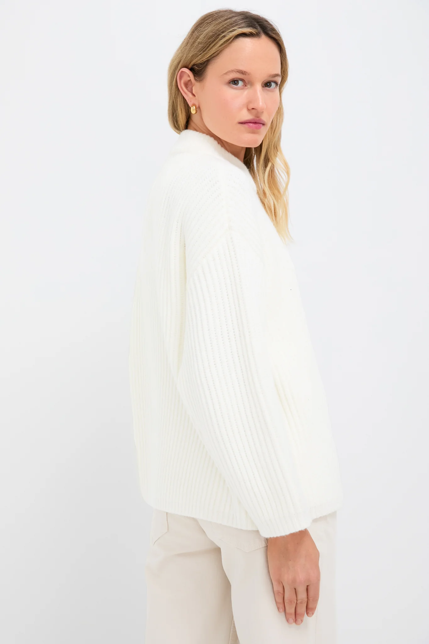 Winter White Crewneck Jack Sweater - Image 4