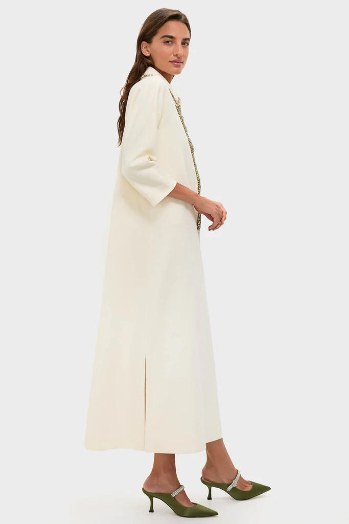 Winter White Embellished Nicola Maxi Dress - Image 5