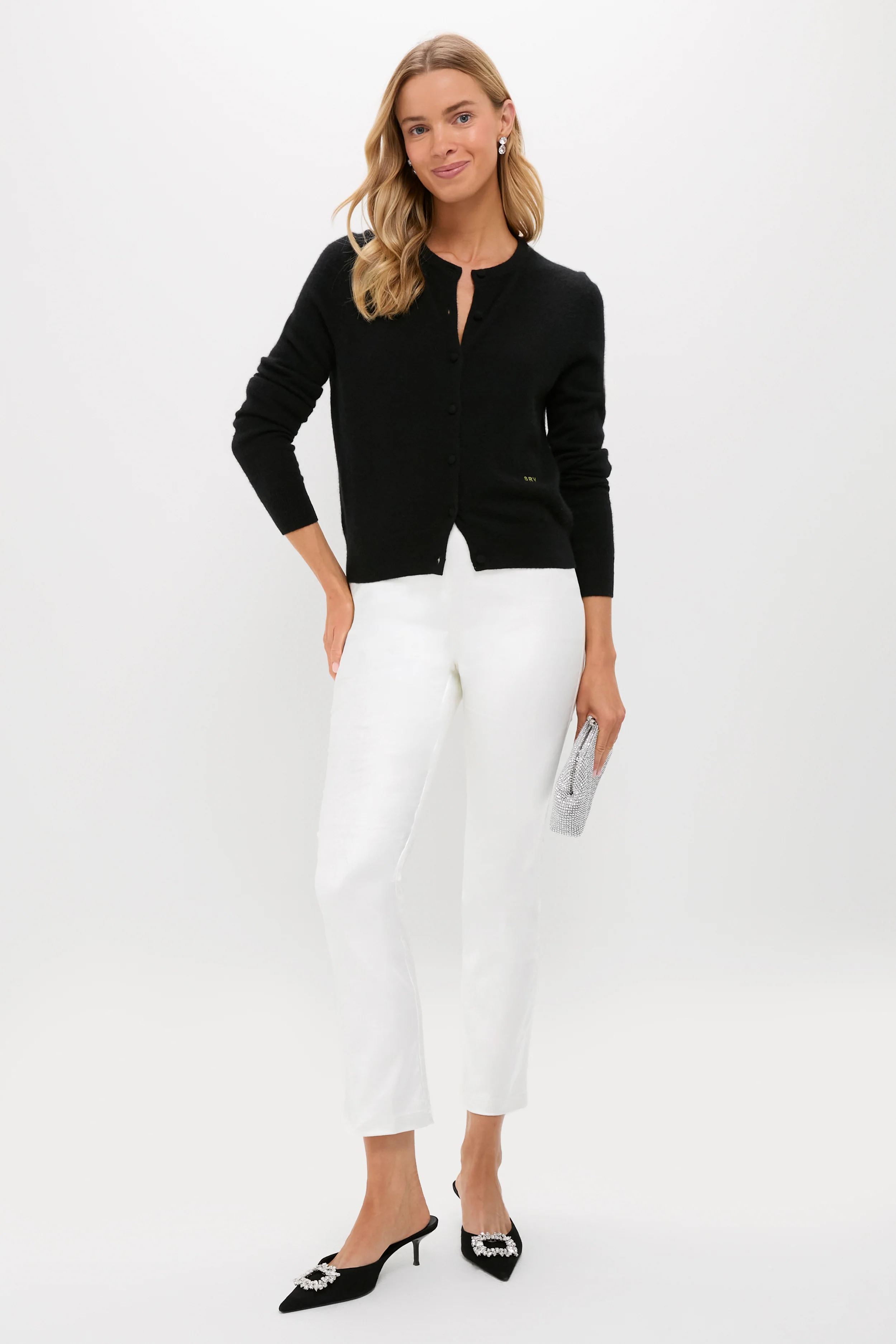 Winter White Velvet Ashford Pants - Image 2