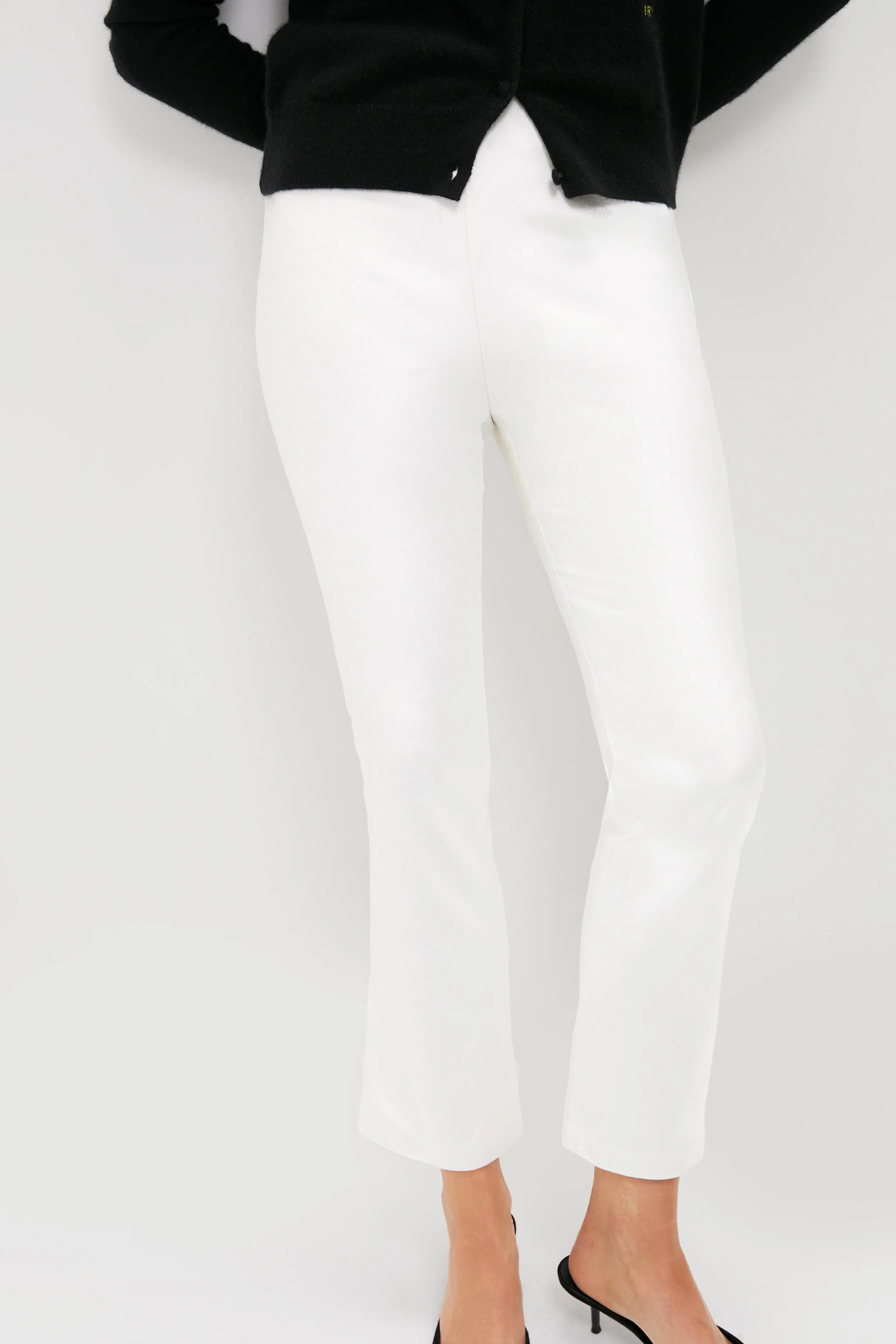 Winter White Velvet Ashford Pants - Image 5