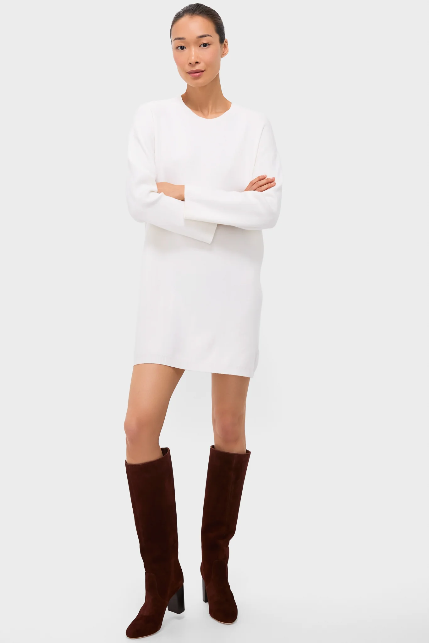Winter White Vivianne Crewneck Dress - Image 5