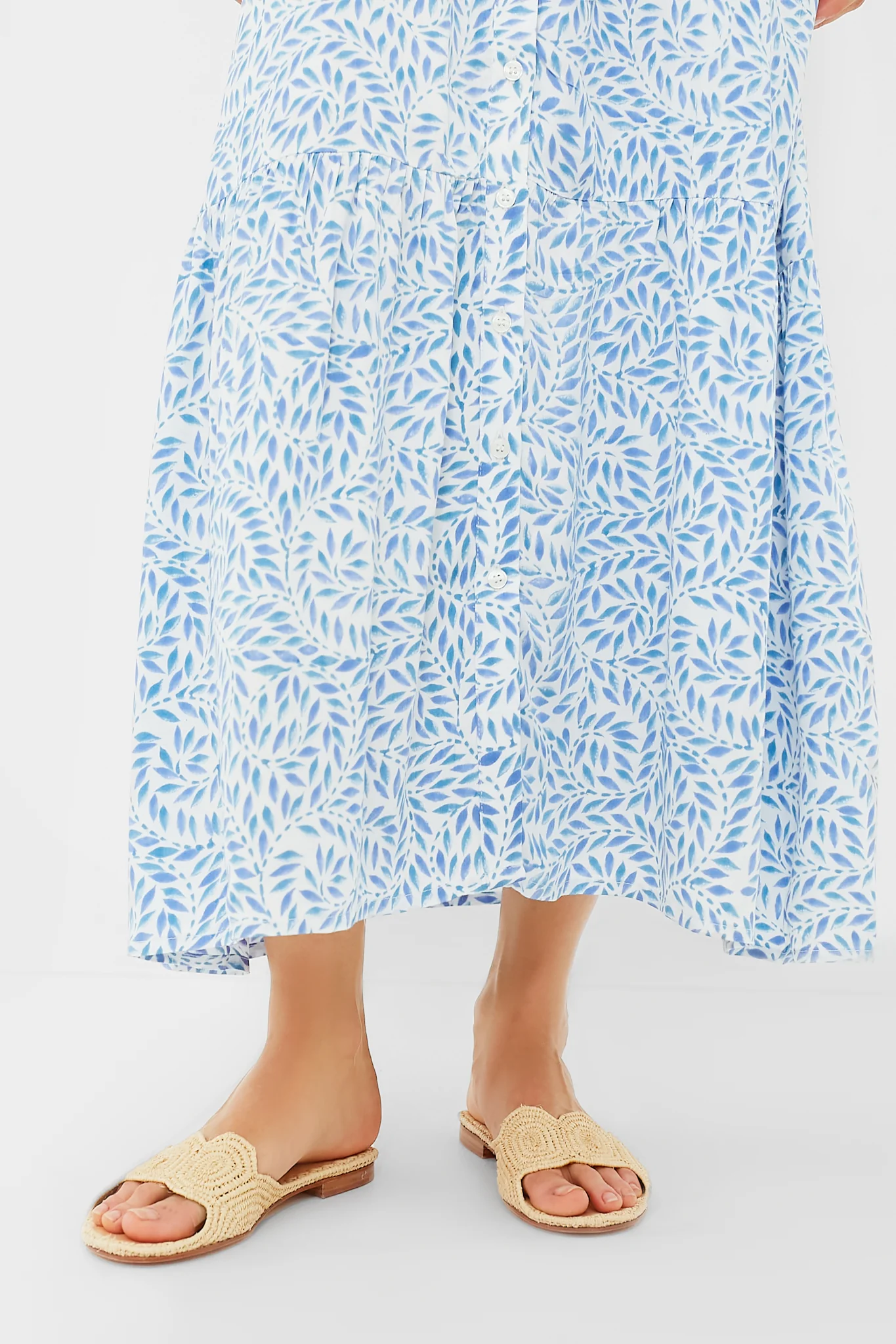 Wisteria Vines Santiago 3 Short Sleeve Maxi Dress - Image 6