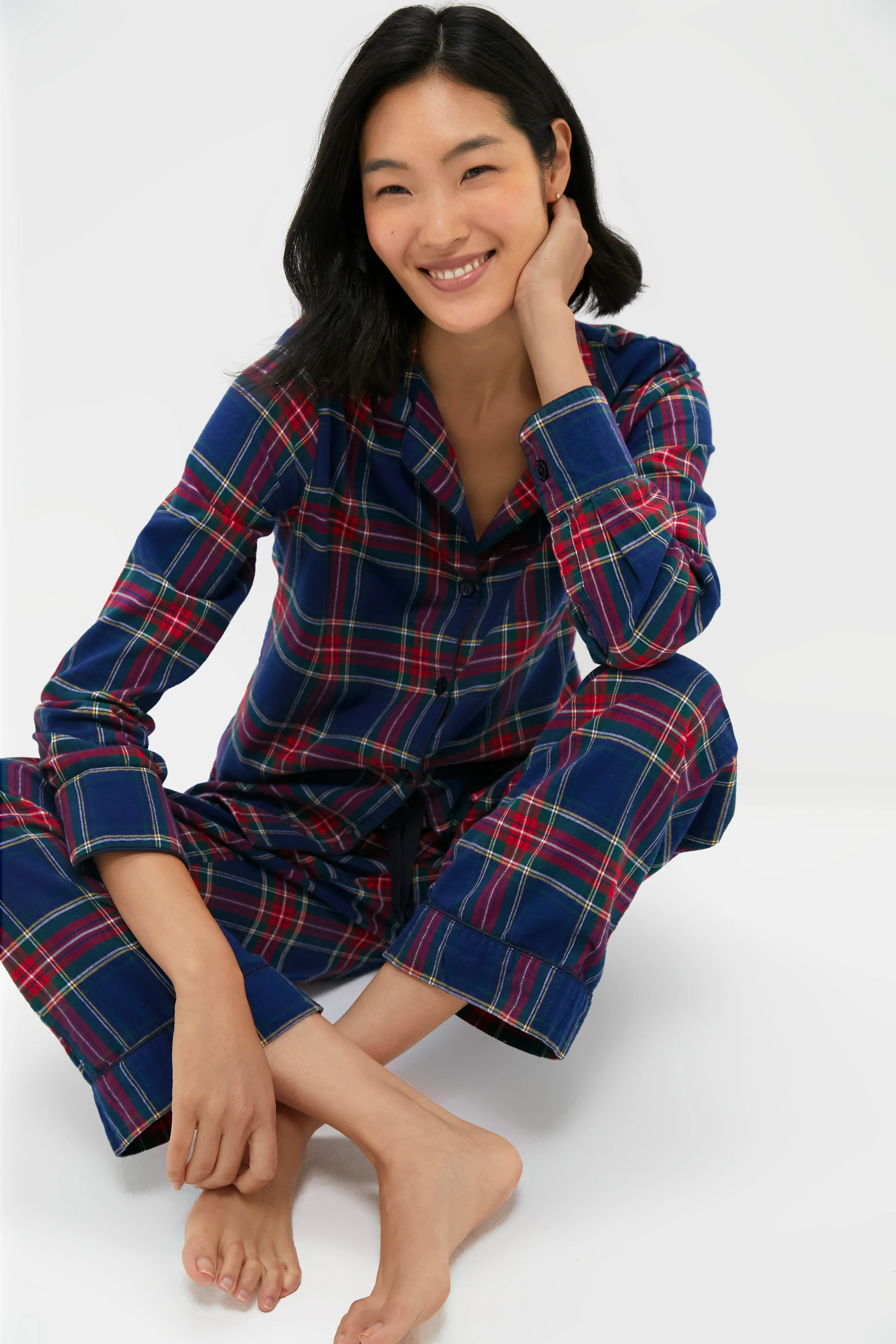 Womens Windsor Tartan Pajama Set - Image 2