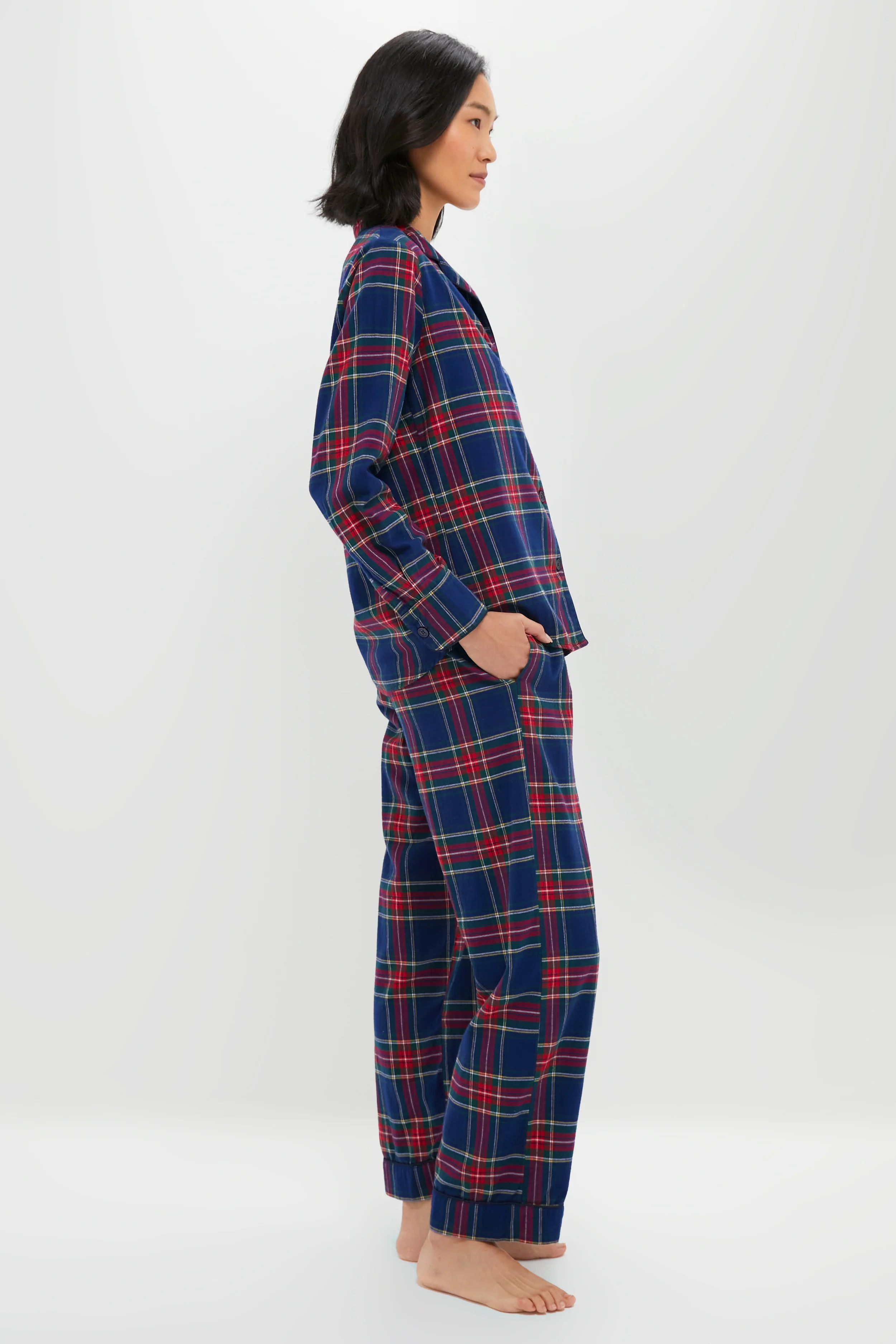 Womens Windsor Tartan Pajama Set - Image 3