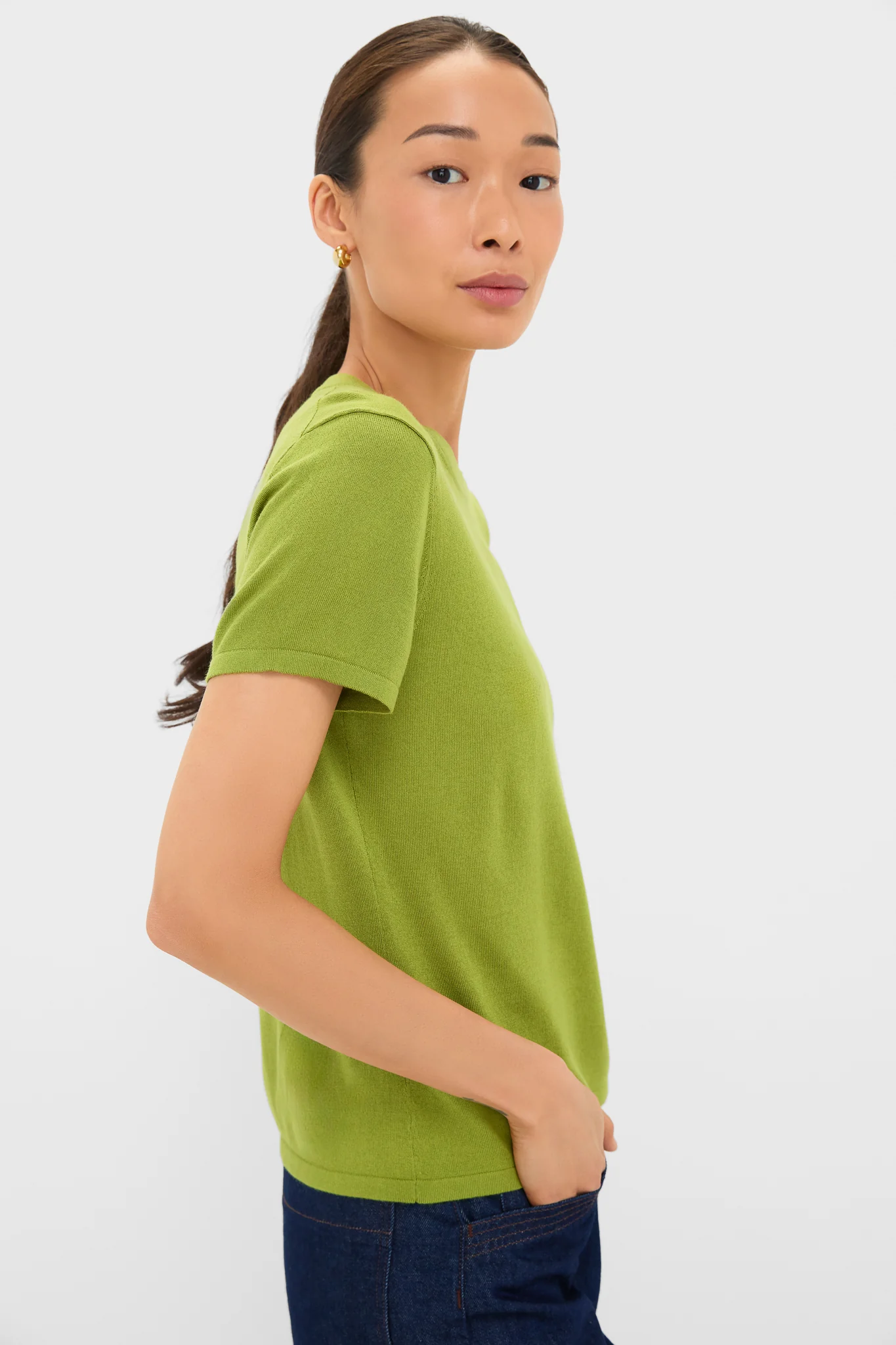Woodbine Cashmere Silk Katie Tee - Image 3