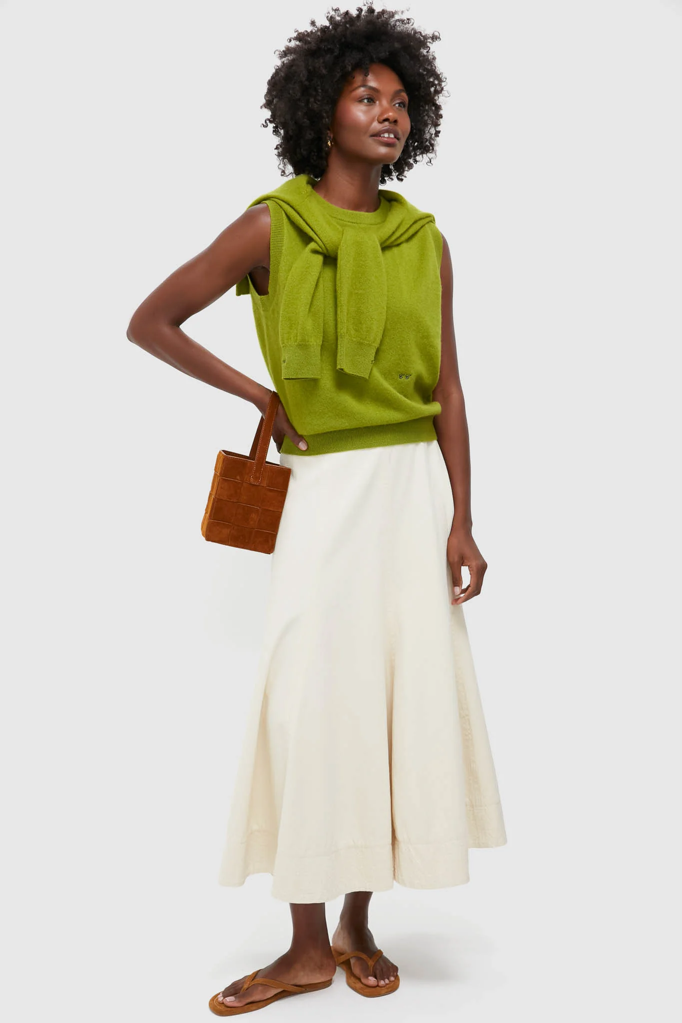 Woodbine Green Cashmere Shell - Image 2