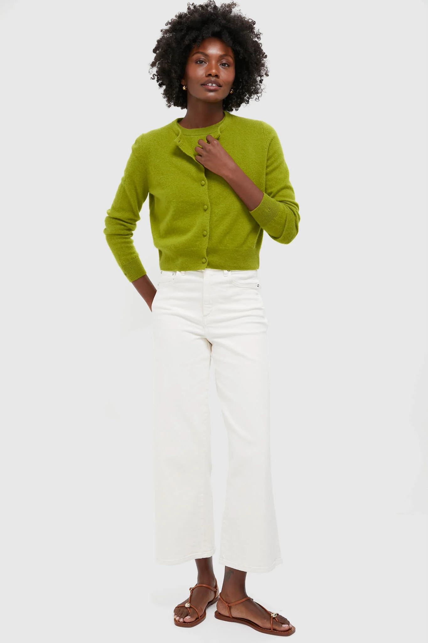 Woodbine Green Riley Cashmere Cardigan - Image 2