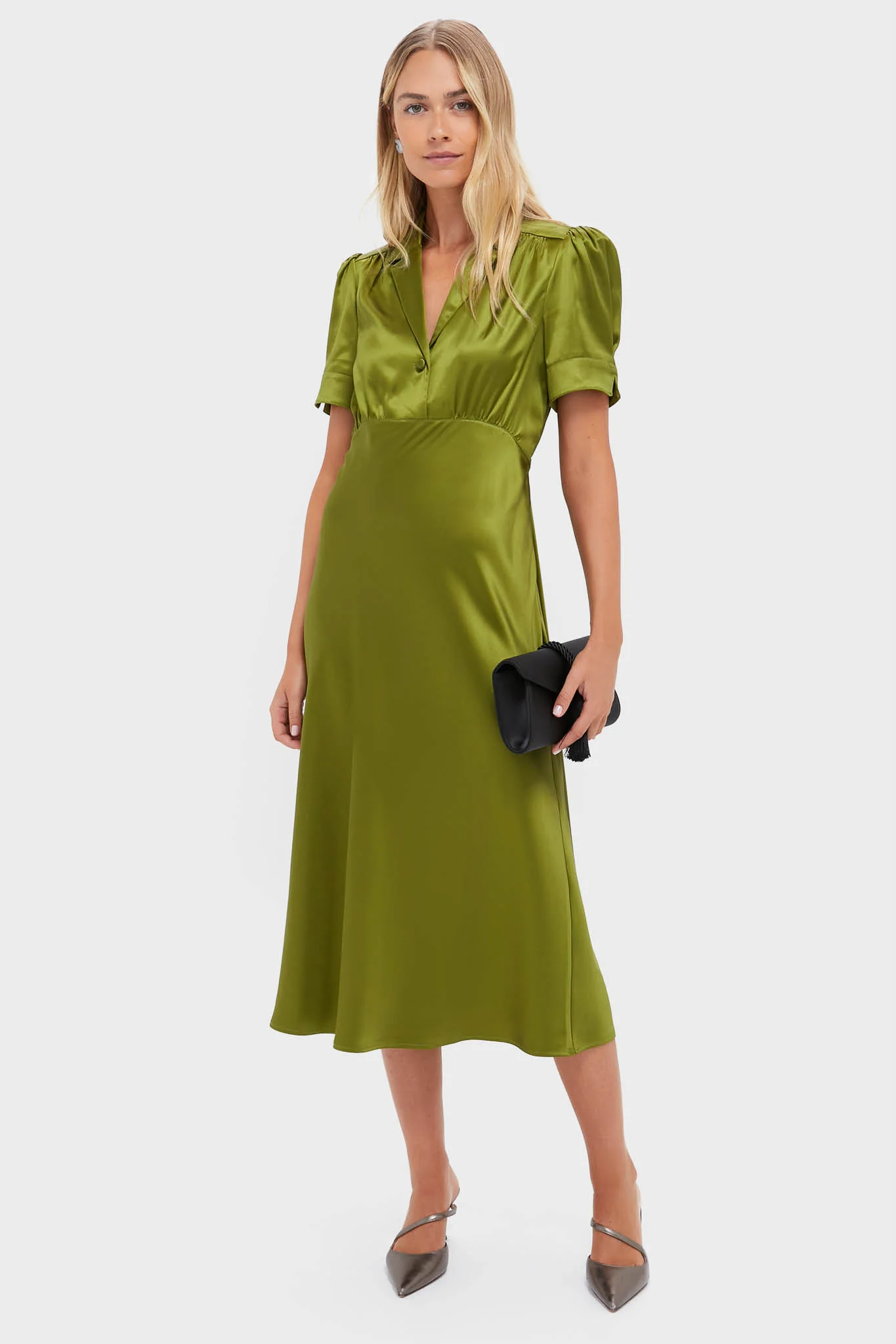 Woodbine Satin Bellamy Dress - Image 2