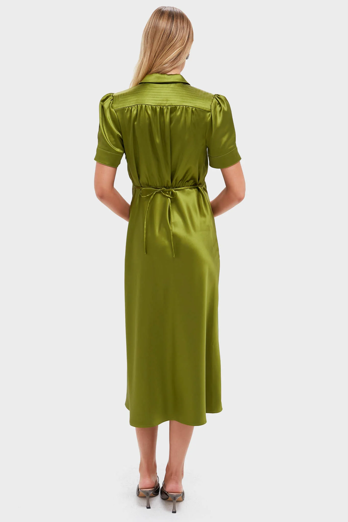 Woodbine Satin Bellamy Dress - Image 4