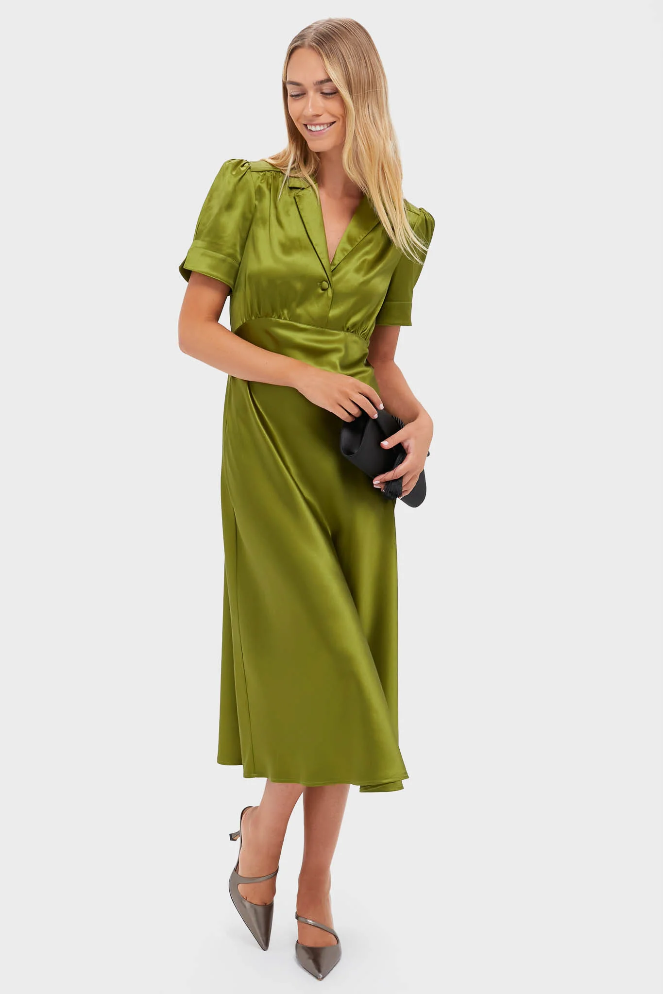 Woodbine Satin Bellamy Dress - Image 7