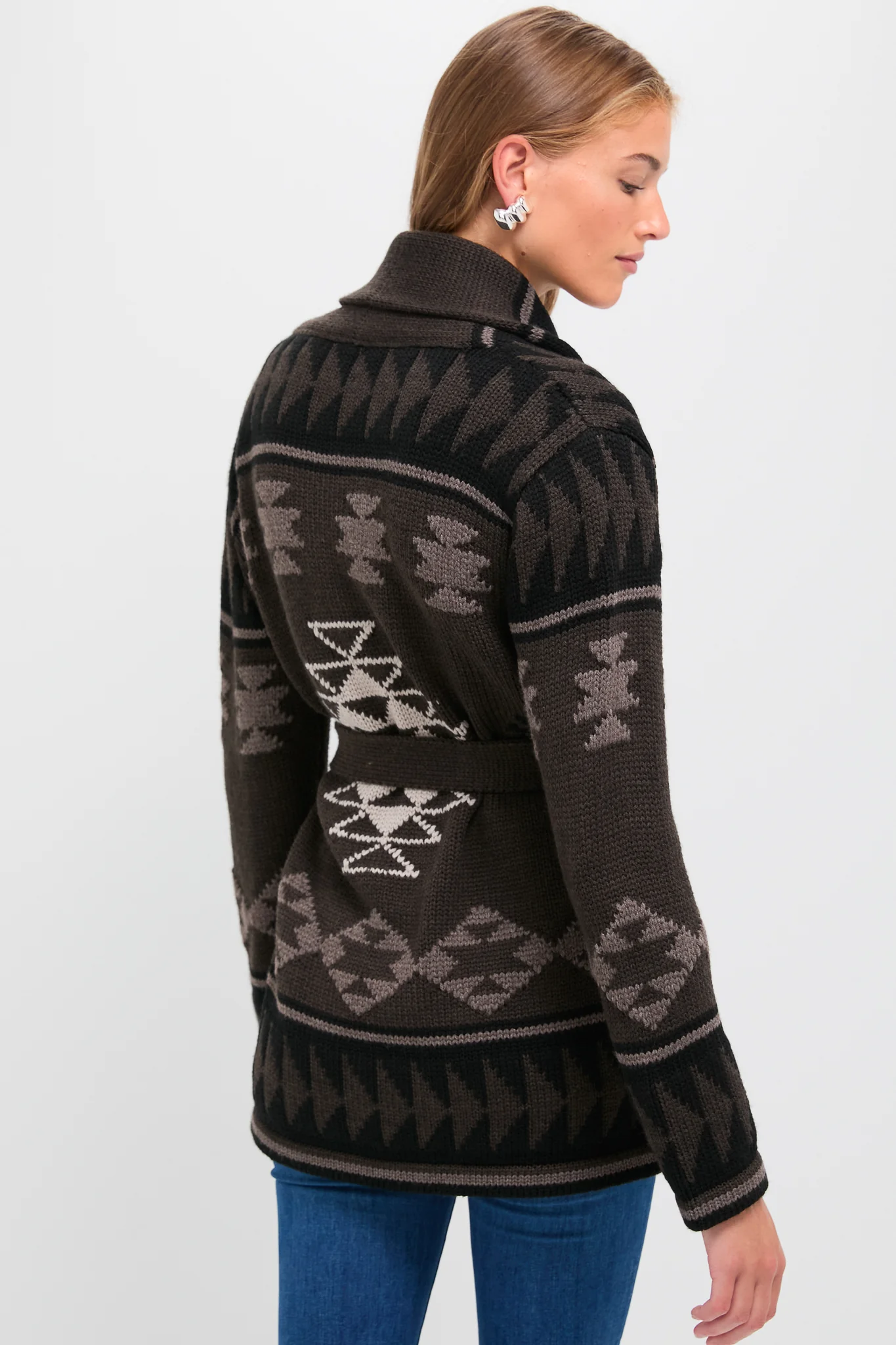 Wool Blend Ranch Teddy Wrap Cardigan - Image 4
