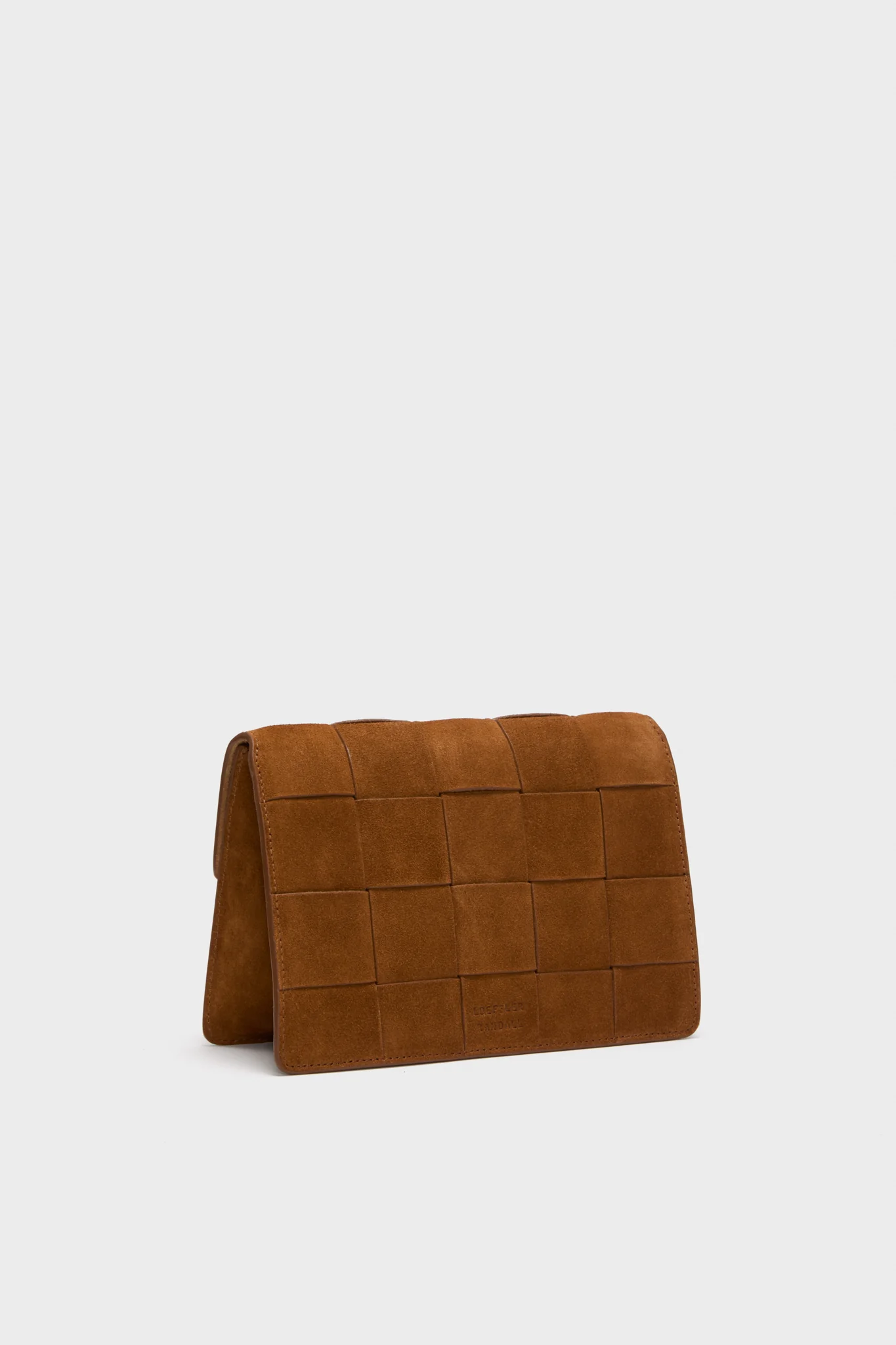 Woven Cacao Suede Delphine Crossbody Bag - Image 4