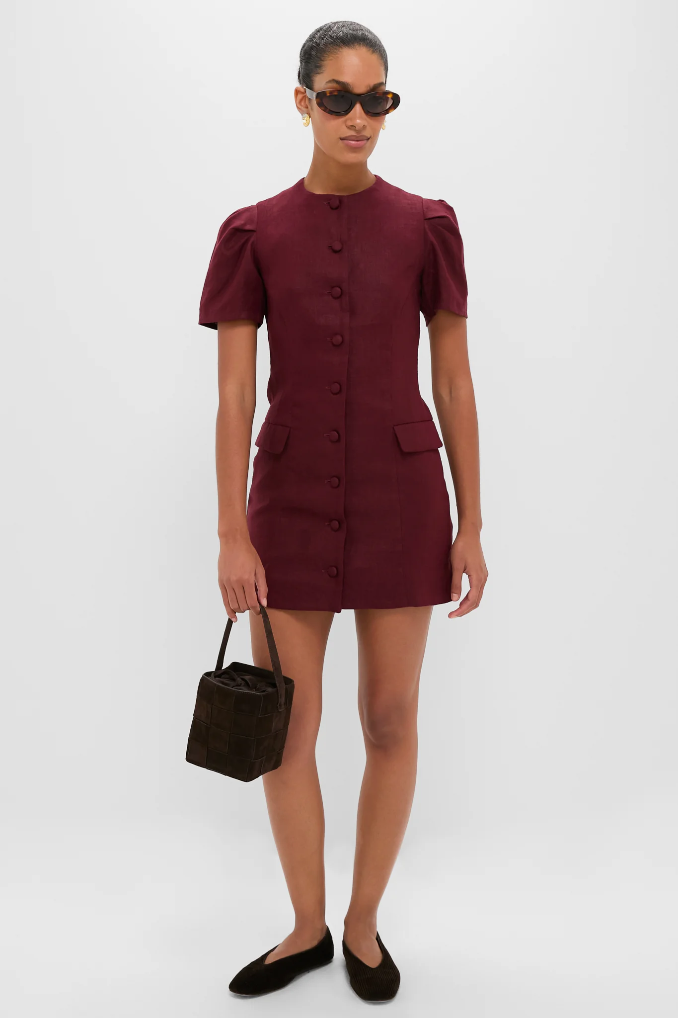 Woven Tmoro Suede Laith Top Handle Bag - Image 2