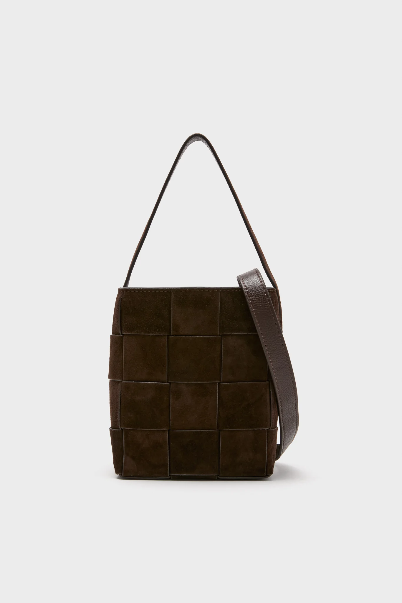 Woven Tmoro Suede Laith Top Handle Bag - Image 4