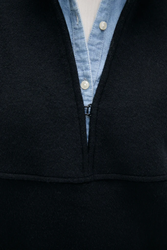 Navy Wool Joan Coat - Image 5