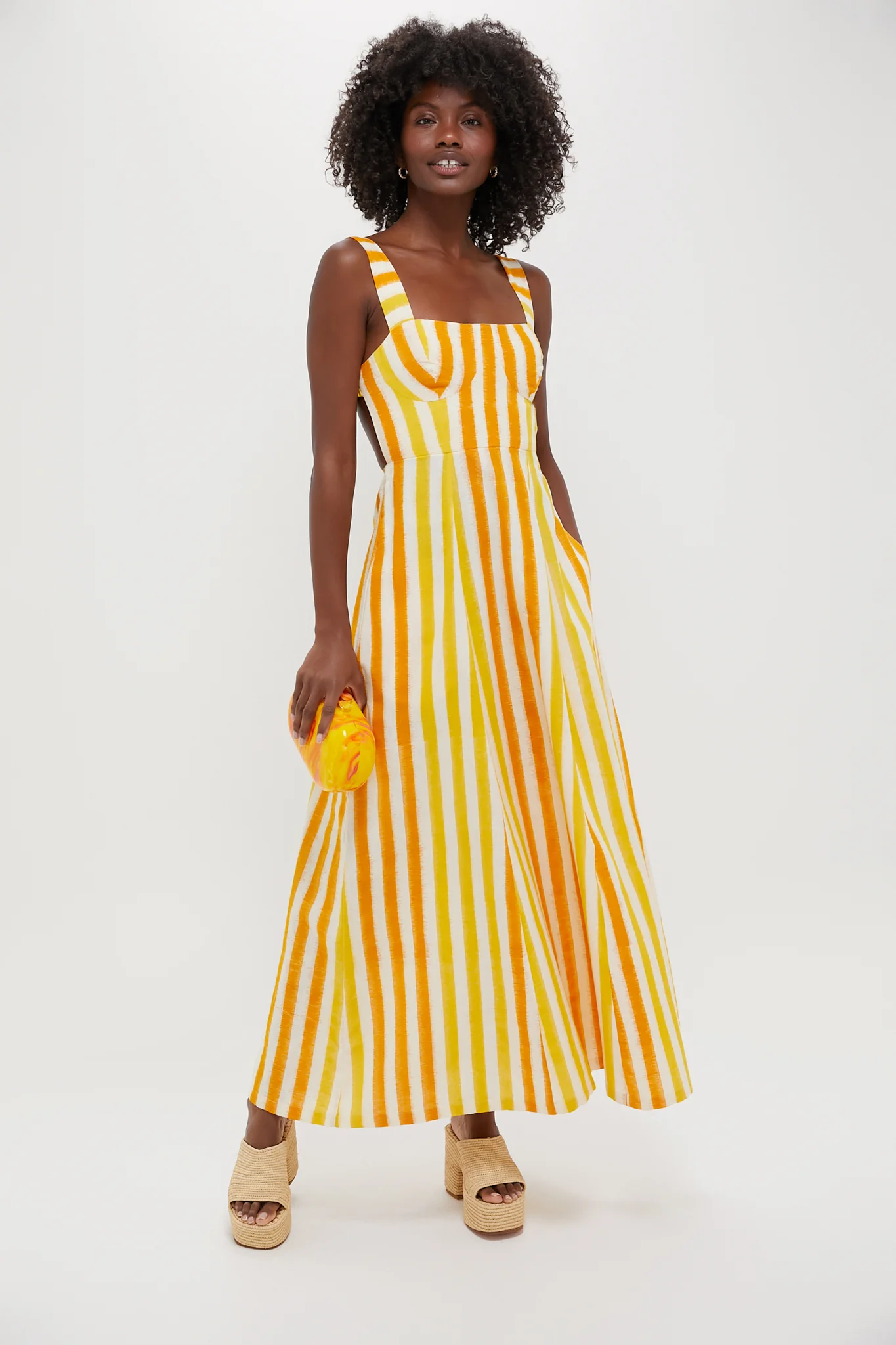 Yellow Maeve Marble Clutch - Image 3