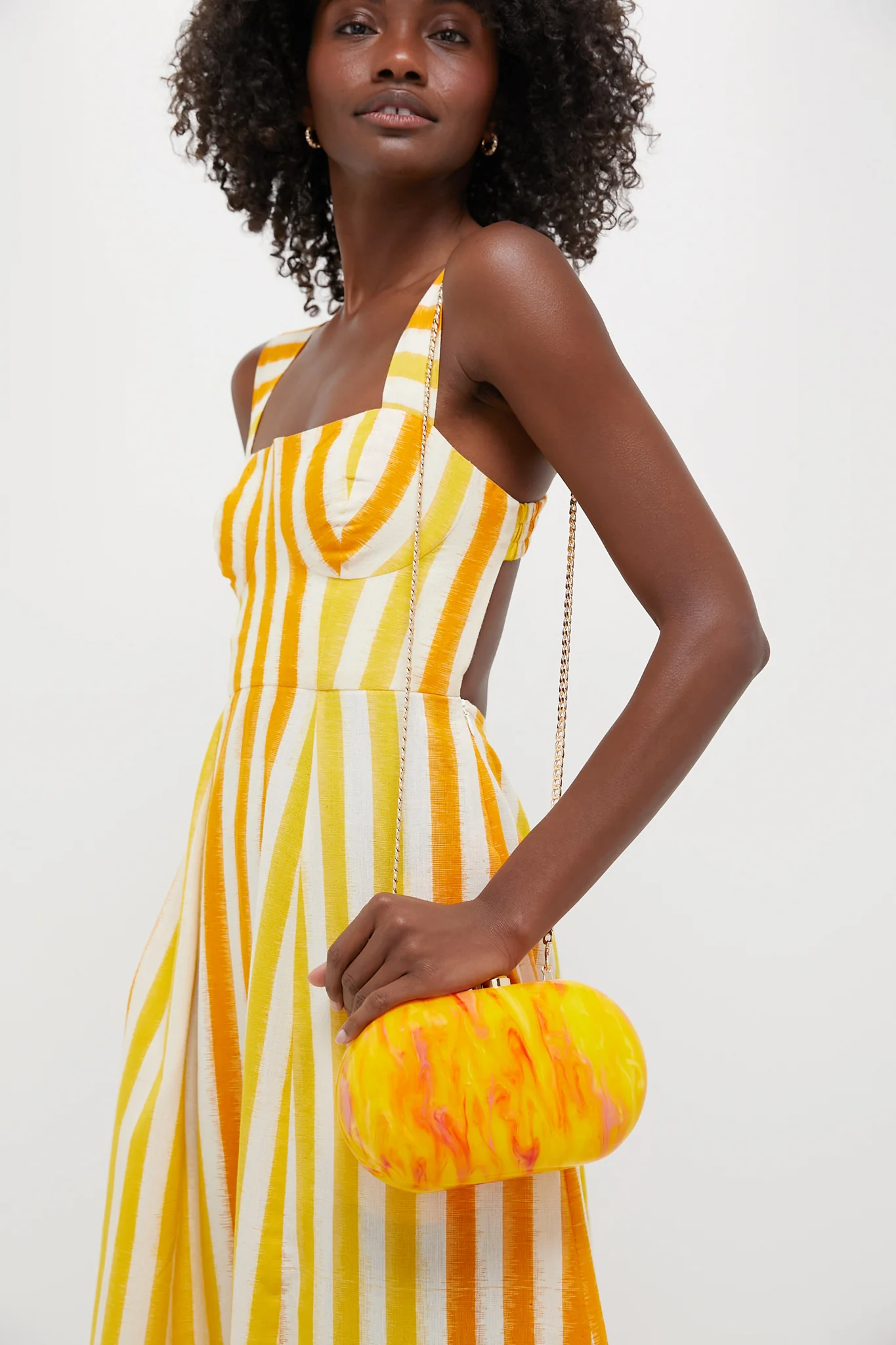 Yellow Maeve Marble Clutch - Image 4