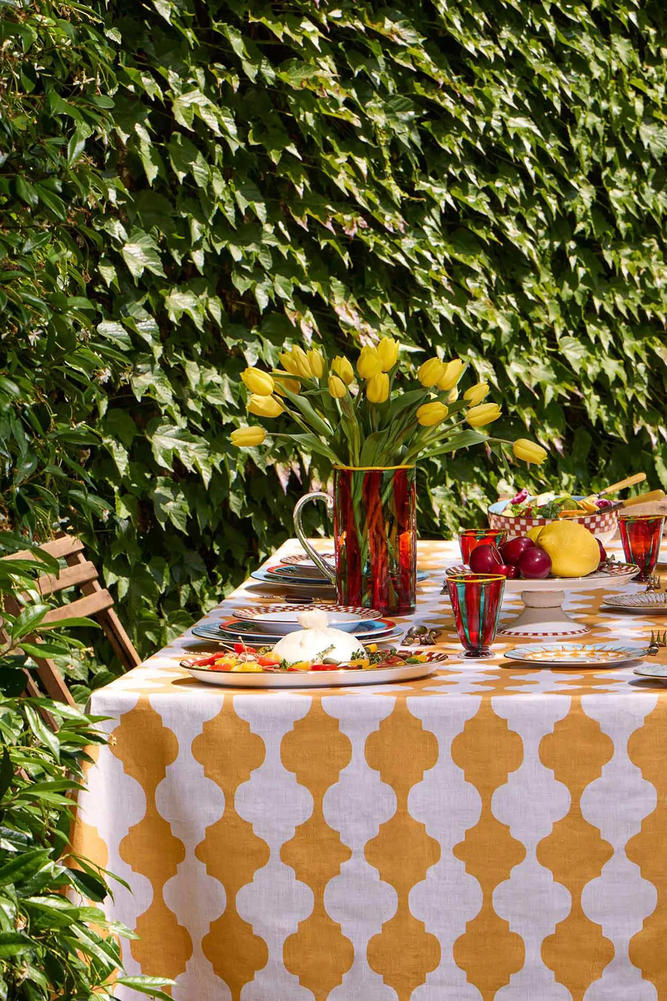 Yellow Plaza Medium Tablecloth (180x120) - Image 4