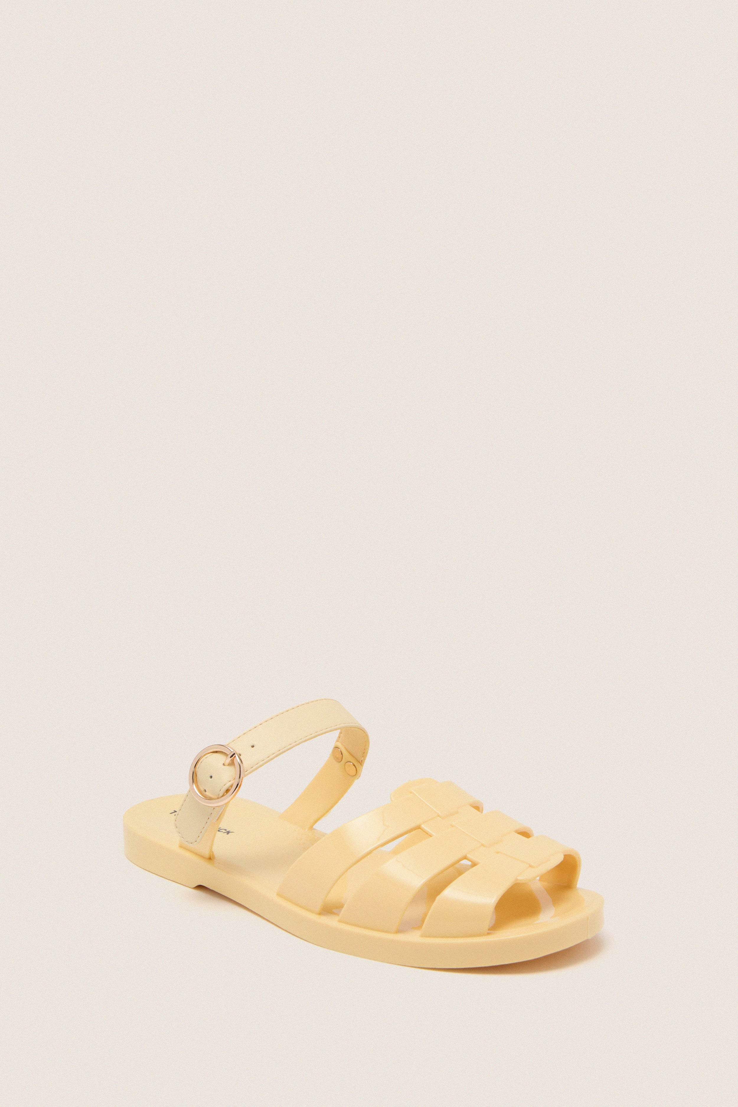 Yellow Riley Jelly Sandals