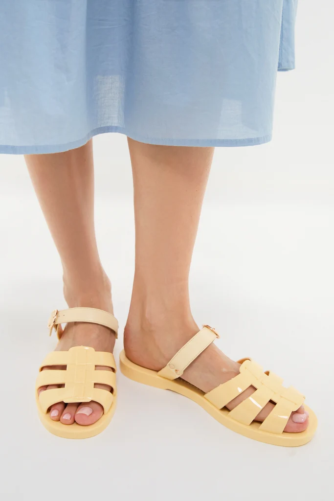 Yellow Riley Jelly Sandals - Image 2
